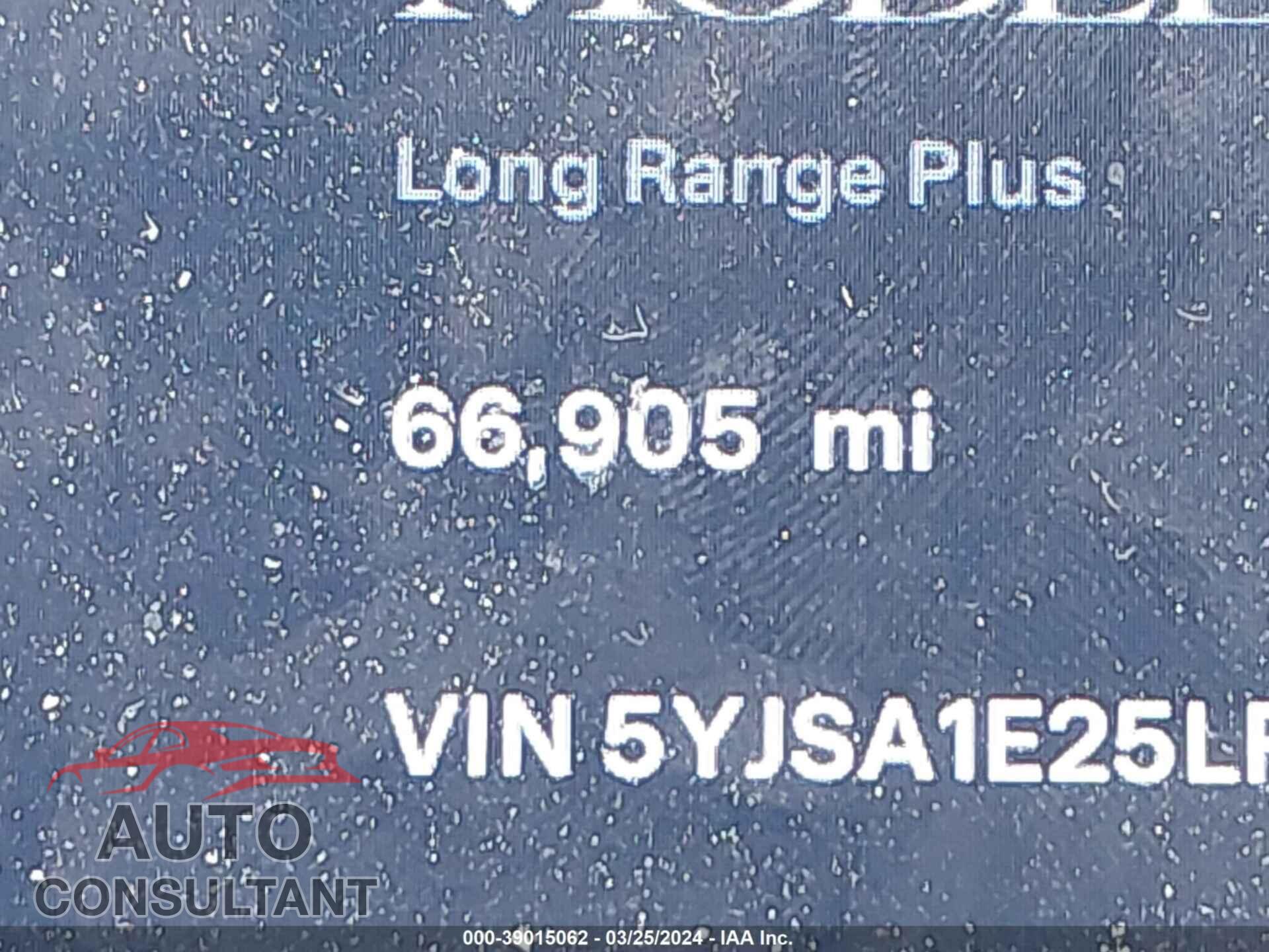 TESLA MODEL S 2020 - 5YJSA1E25LF412085