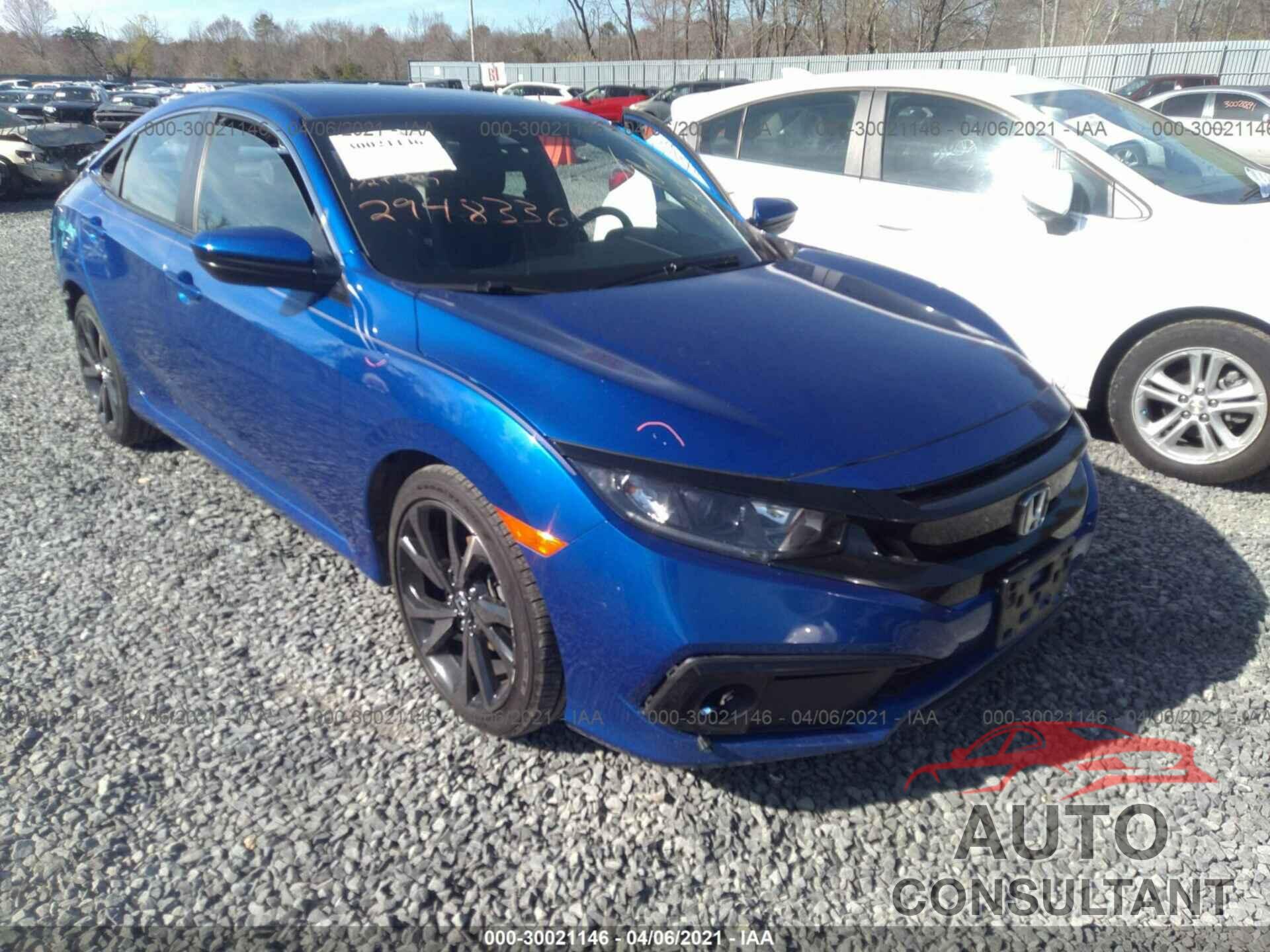 HONDA CIVIC SEDAN 2019 - 2HGFC2F80KH517583