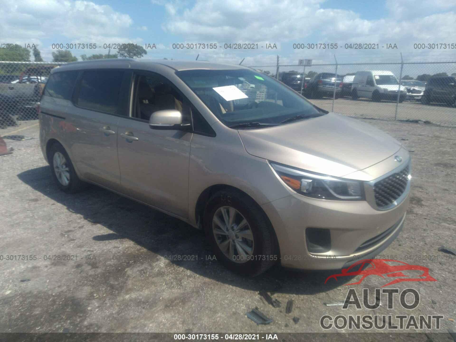 KIA SEDONA 2016 - KNDMB5C1XG6172525