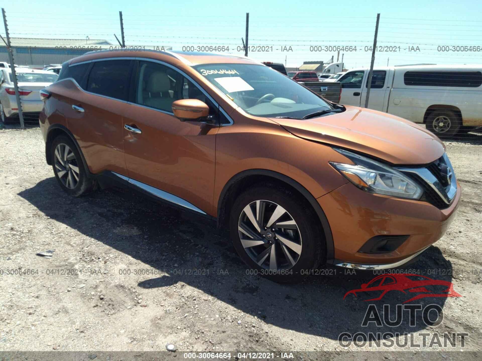 NISSAN MURANO 2016 - 5N1AZ2MG9GN165535