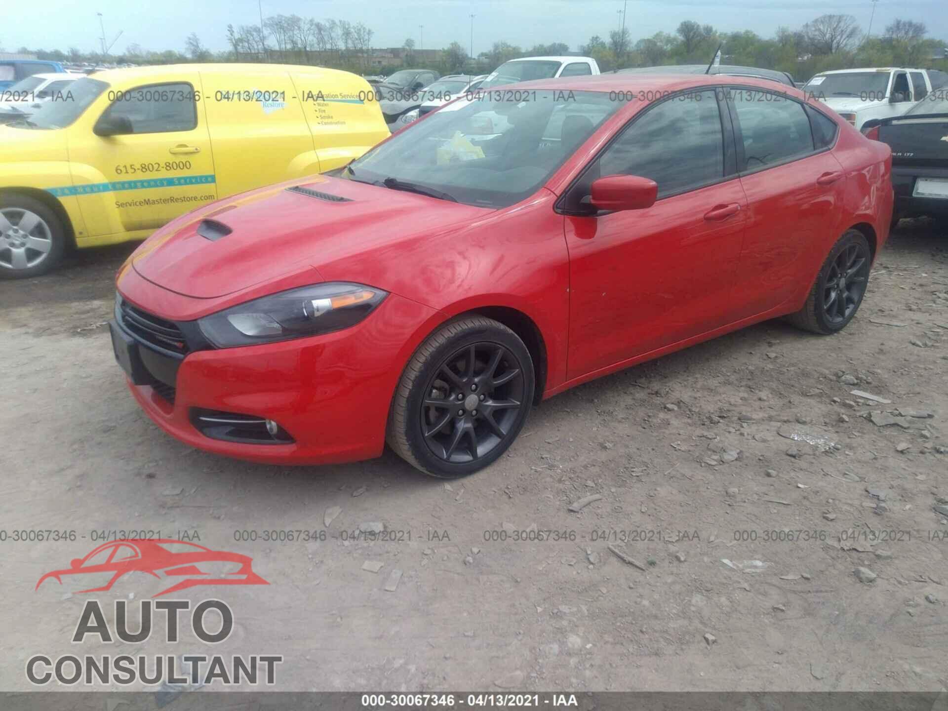 DODGE DART 2016 - 1C3CDFBB2GD623954