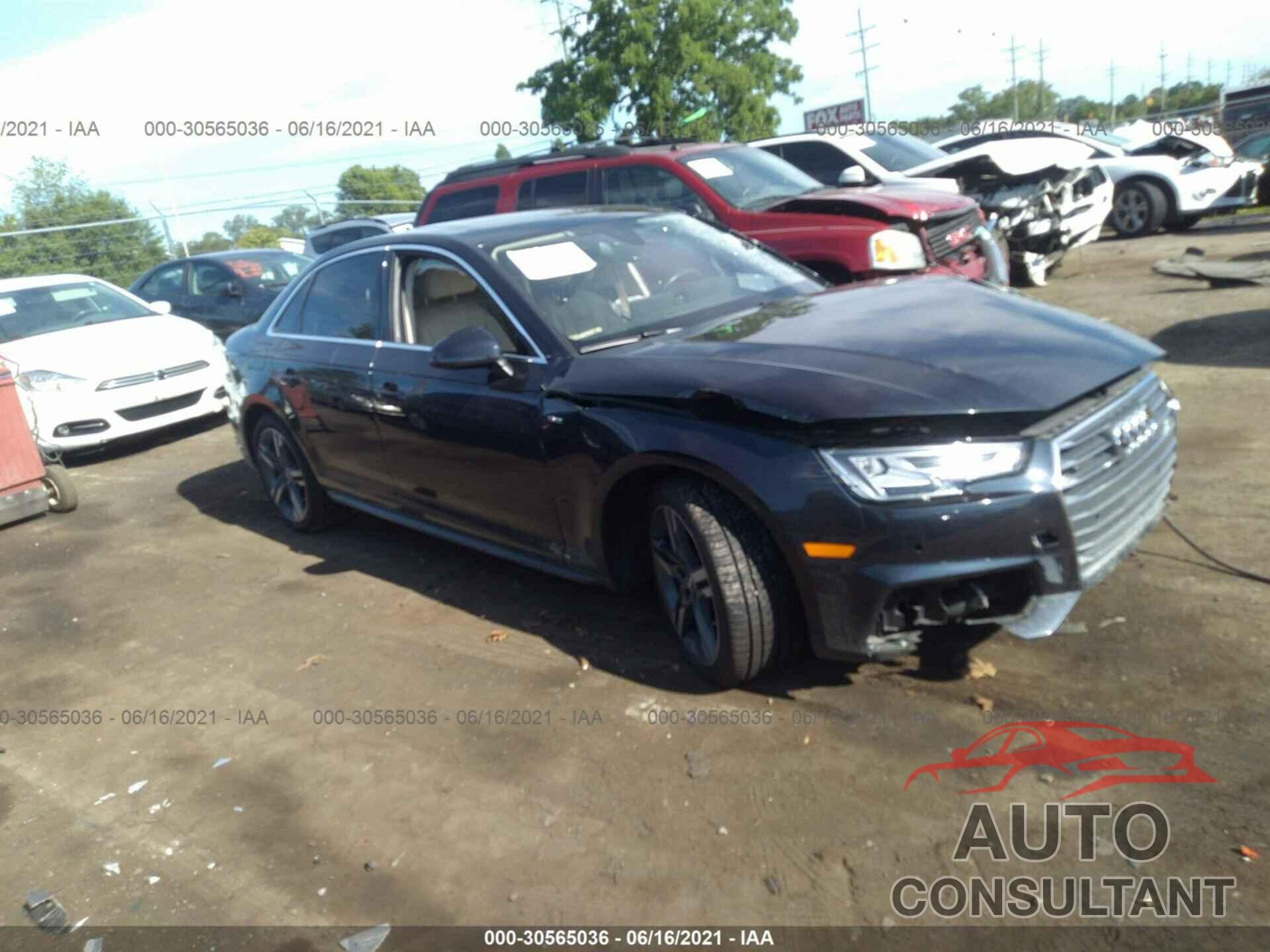 AUDI A4 2018 - WAUENAF46JA031012