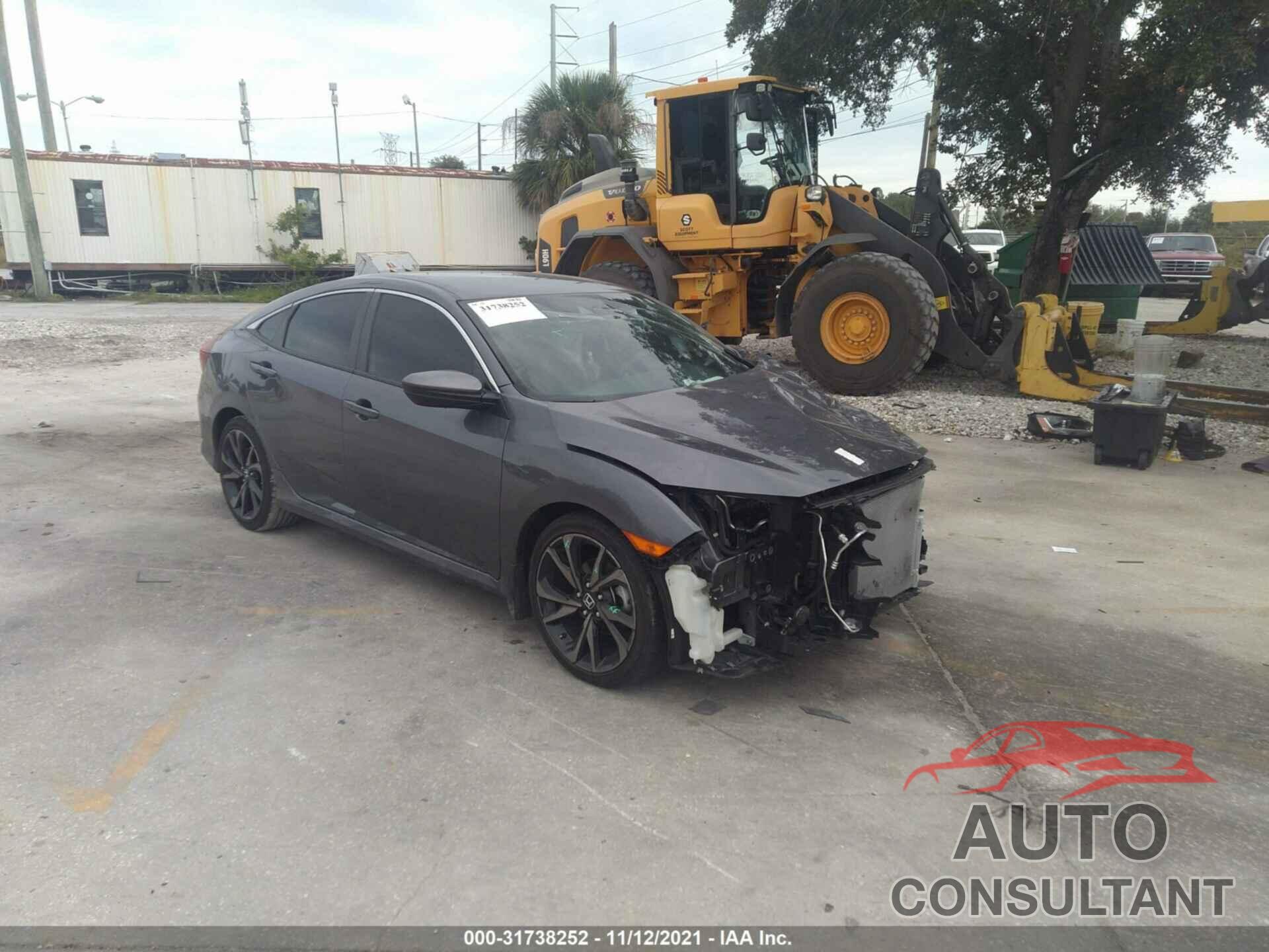 HONDA CIVIC SEDAN 2019 - 2HGFC2F85KH595566