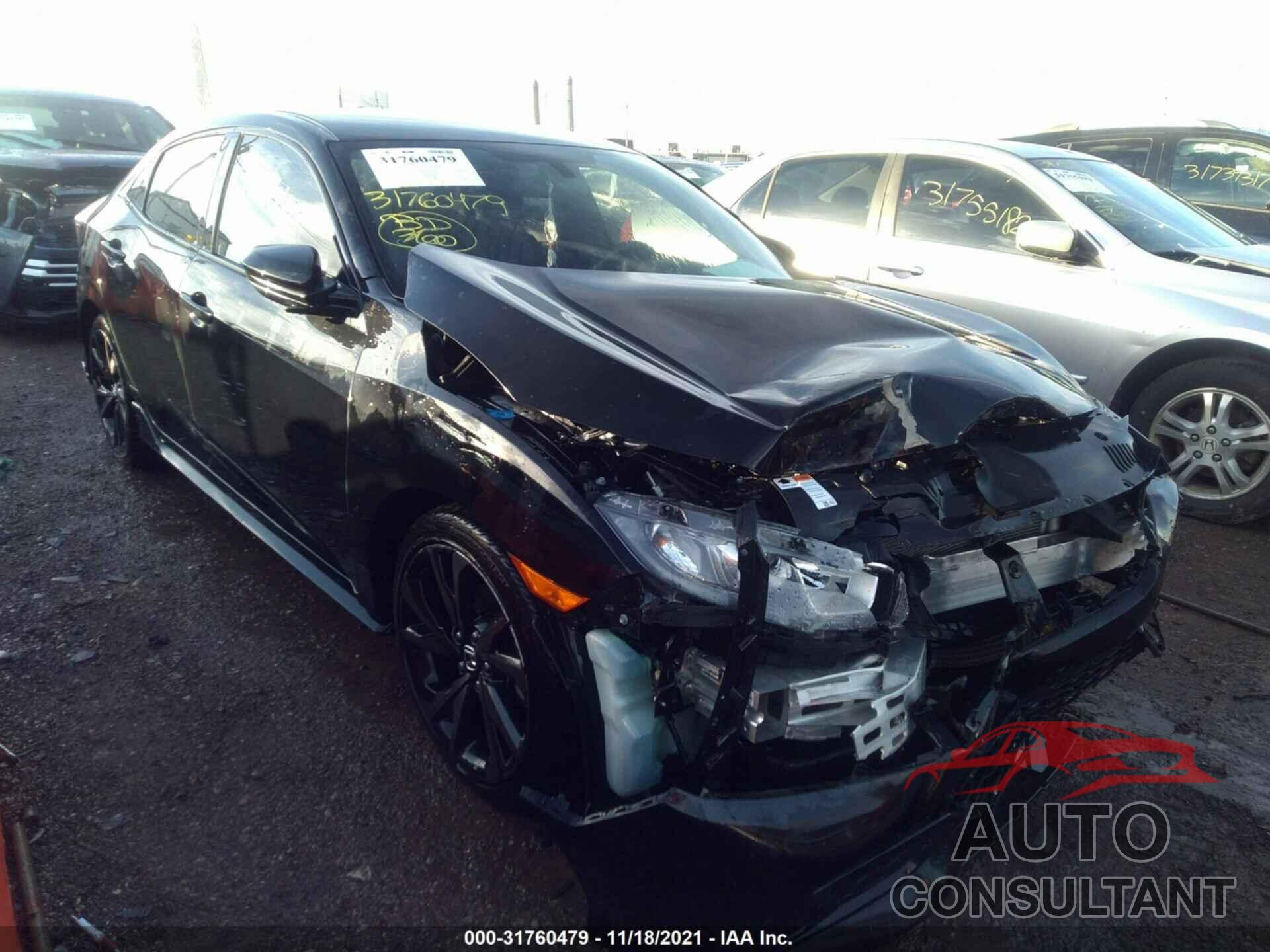 HONDA CIVIC HATCHBACK 2018 - SHHFK7H48JU238040
