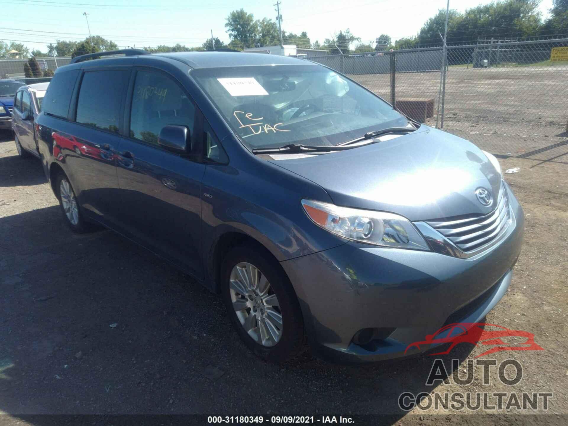 TOYOTA SIENNA 2016 - 5TDJK3DC2GS129076