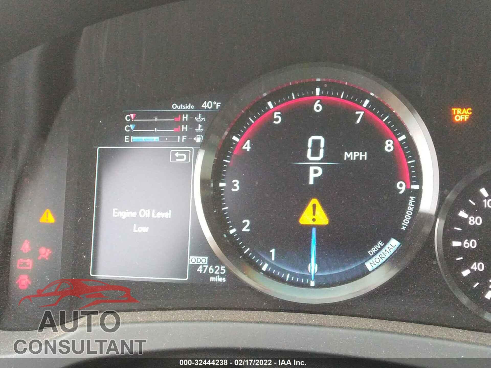 LEXUS RC F 2016 - JTHHP5BC2G5004646