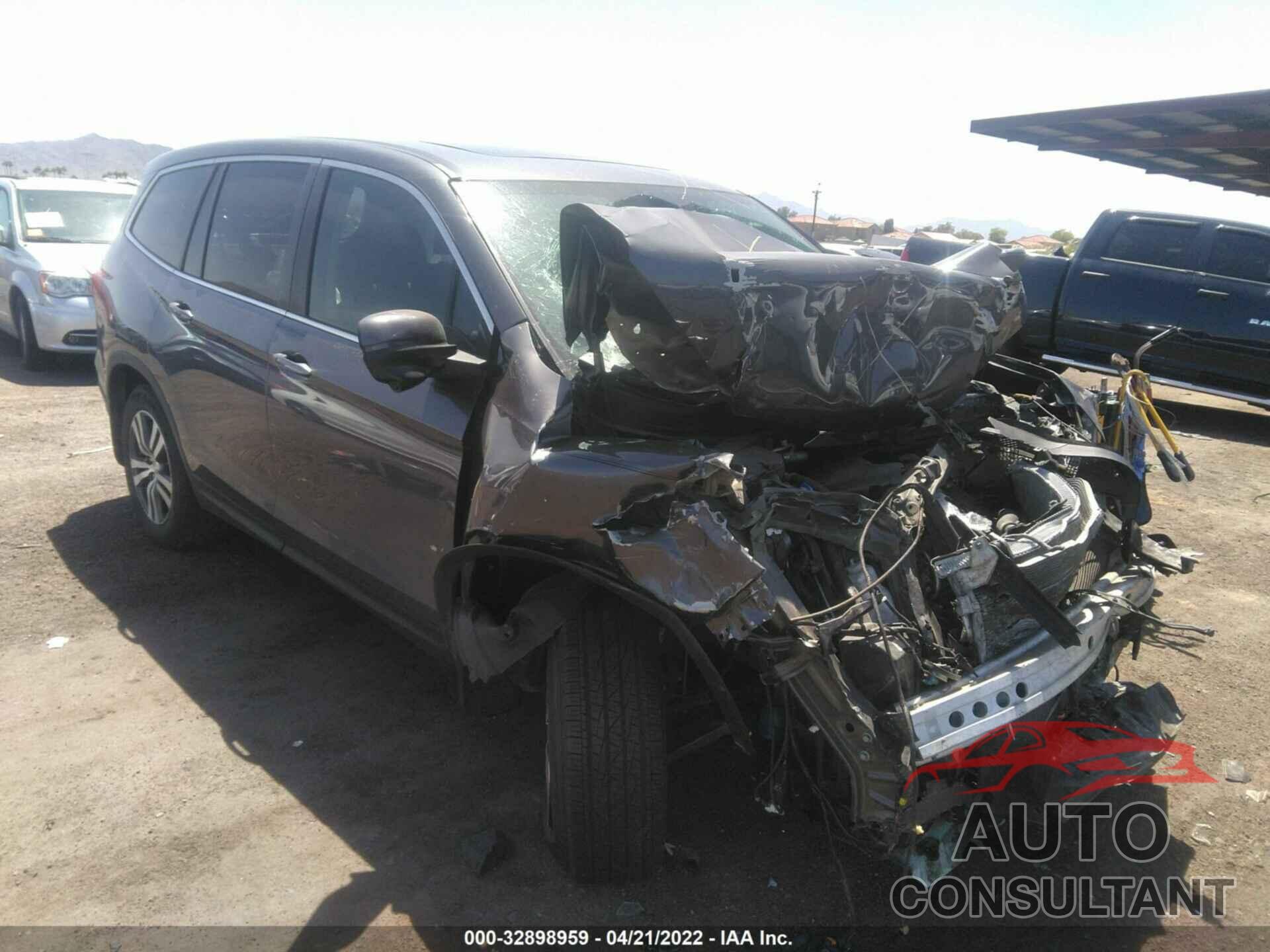 HONDA PILOT 2017 - 5FNYF5H59HB045322