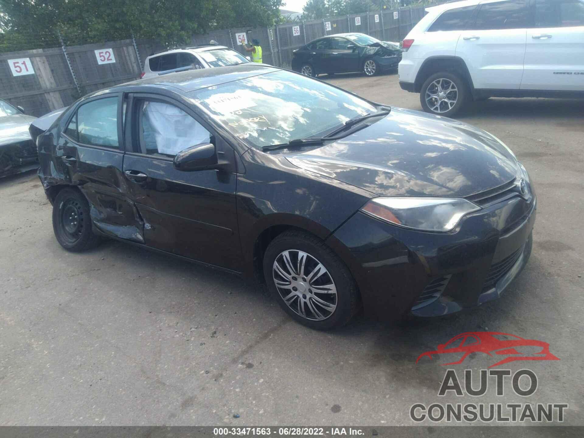 TOYOTA COROLLA 2016 - 2T1BURHE2GC543951