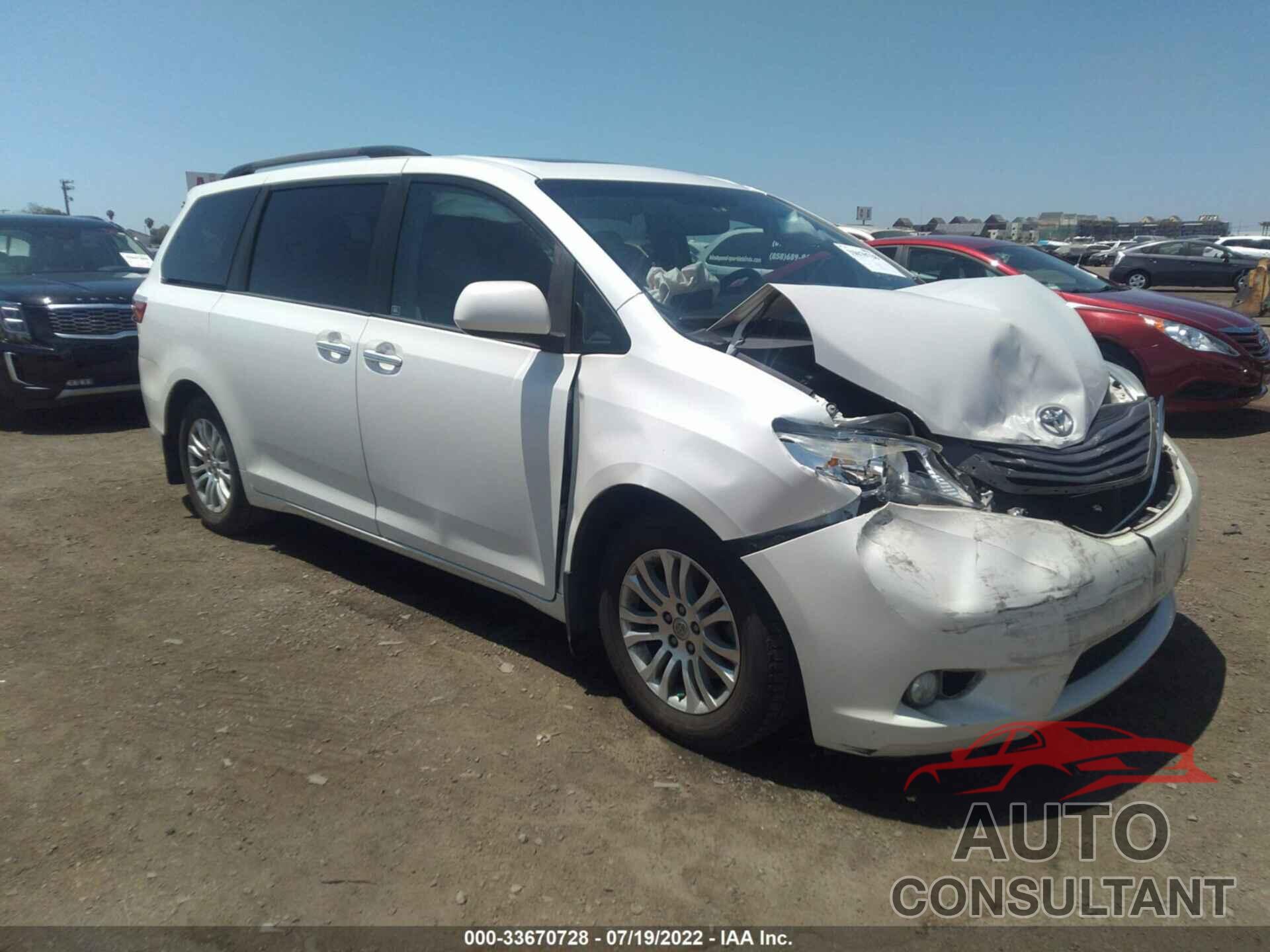 TOYOTA SIENNA 2016 - 5TDYK3DC4GS732898