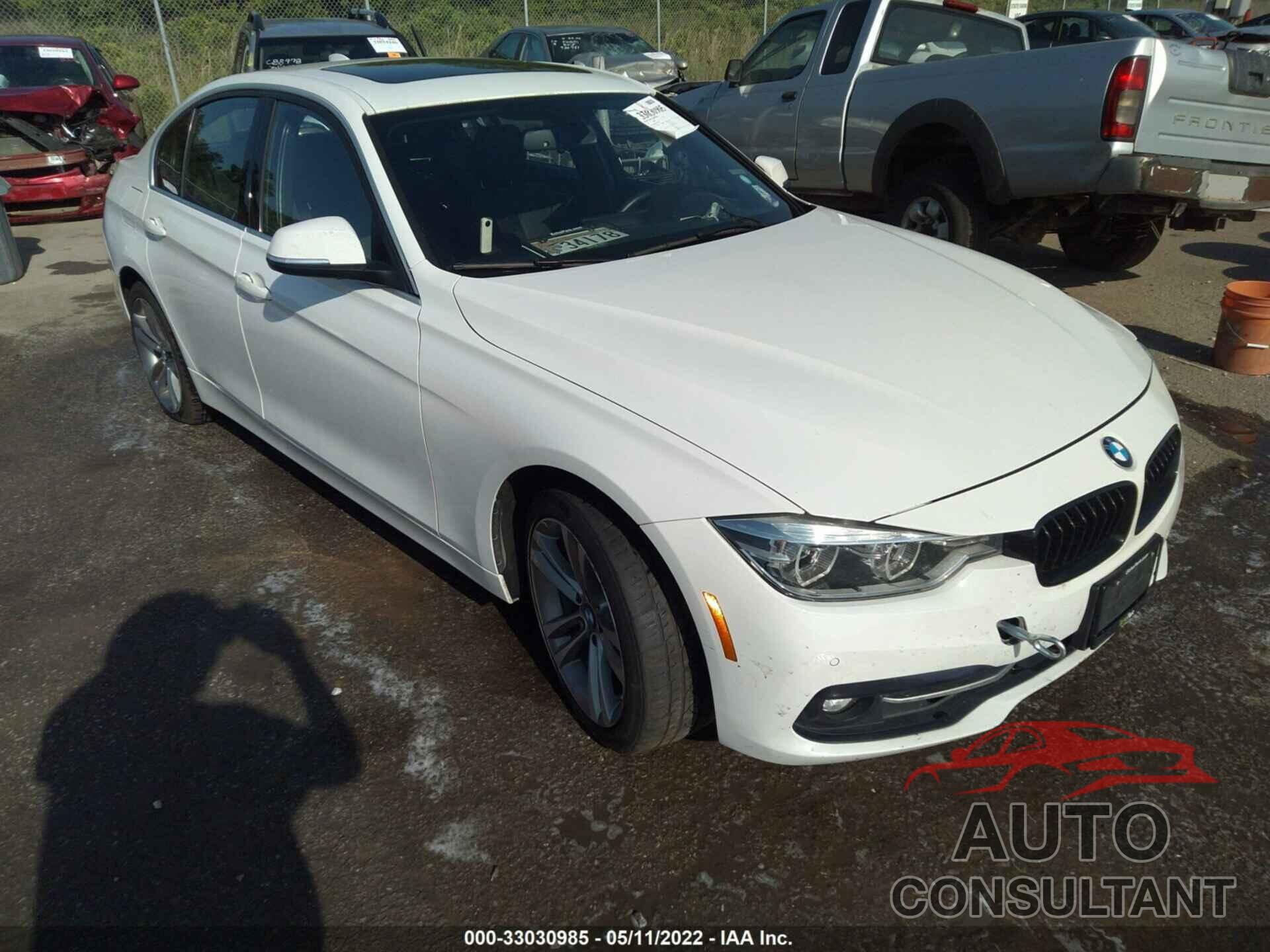 BMW 3 SERIES 2017 - WBA8B9G52HNU49906