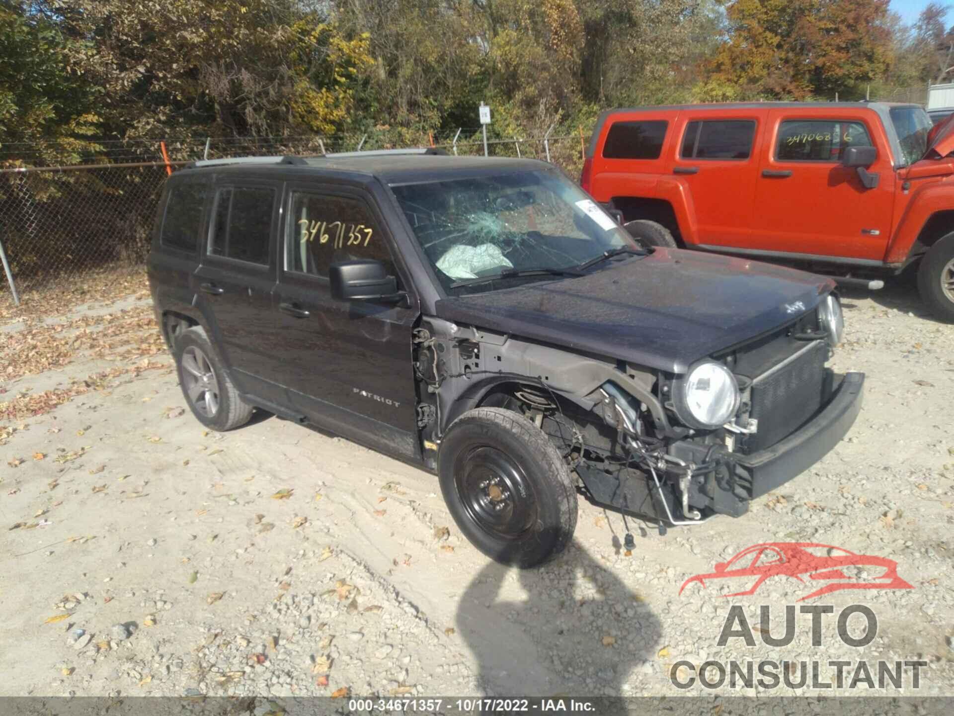 JEEP PATRIOT 2017 - 1C4NJPFA5HD187784