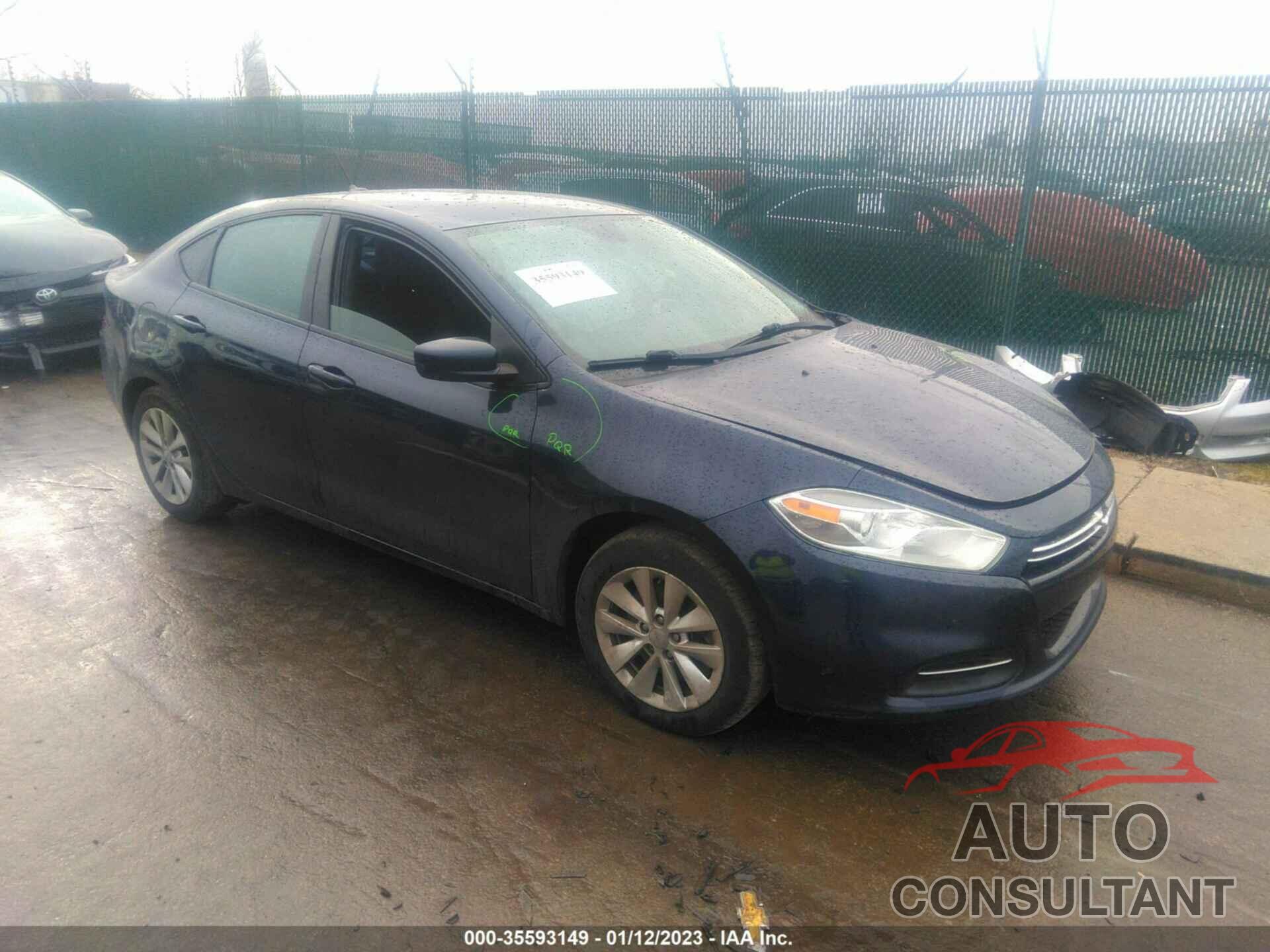 DODGE DART 2015 - 1C3CDFDH1FD405407