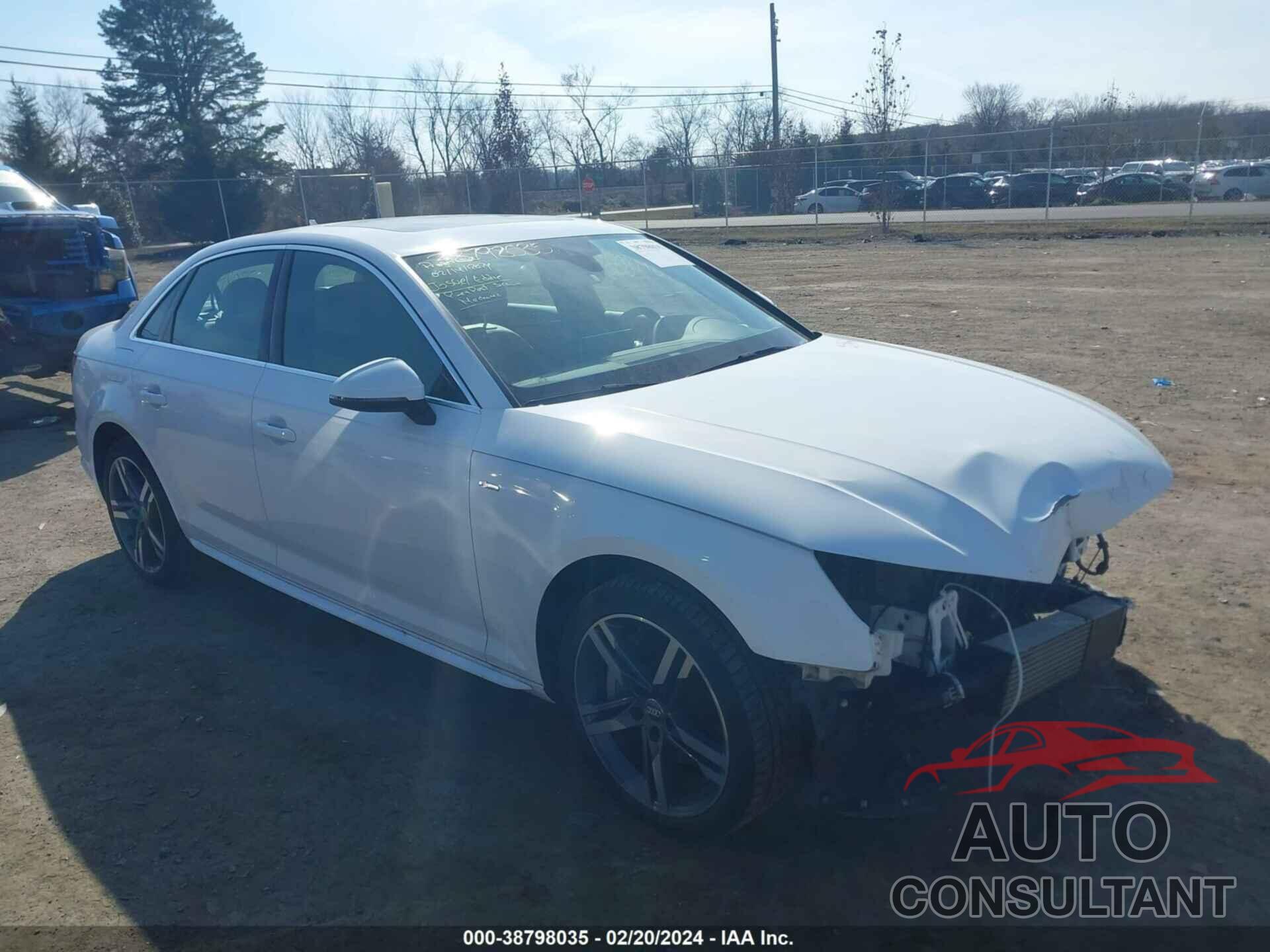 AUDI A4 2017 - WAUENAF40HN037097