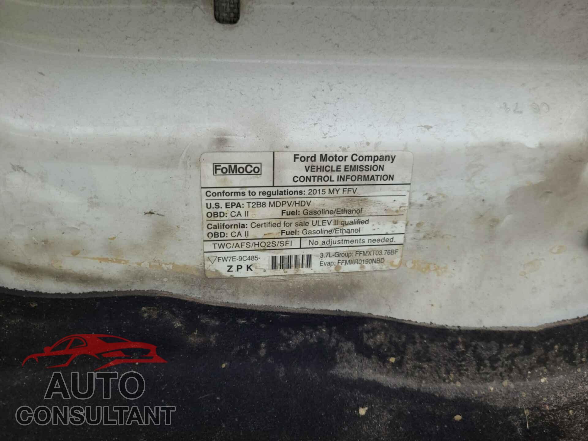 FORD TRANSIT 2015 - 1FTNR2CM2FKA07986