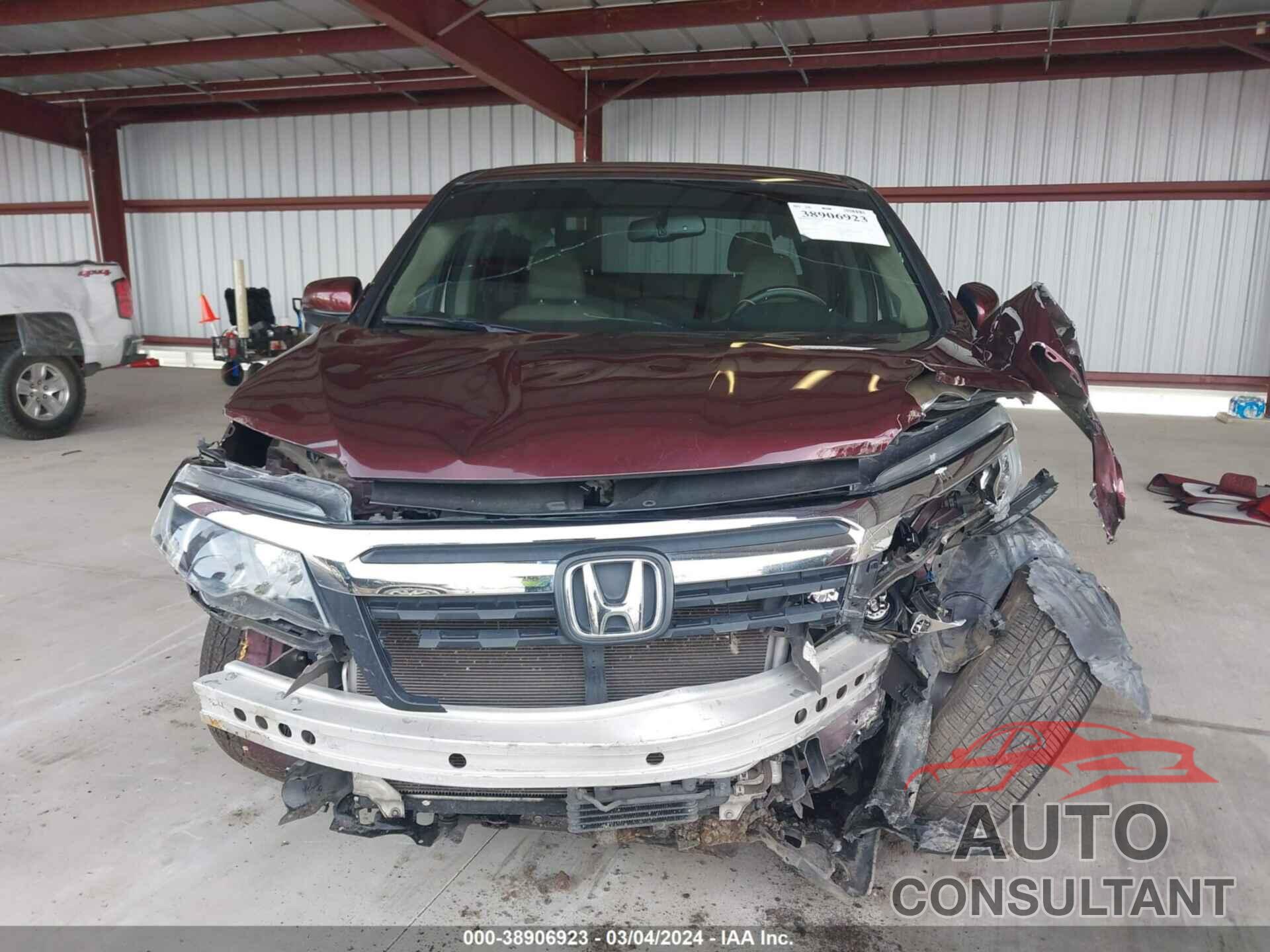 HONDA RIDGELINE 2017 - 5FPYK3F69HB004336