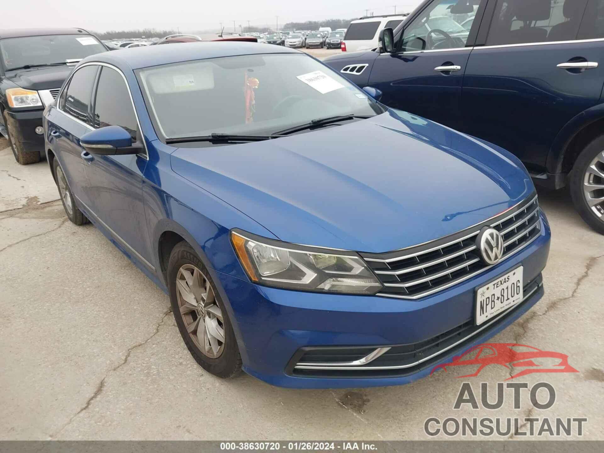 VOLKSWAGEN PASSAT 2017 - 1VWAT7A36HC054682