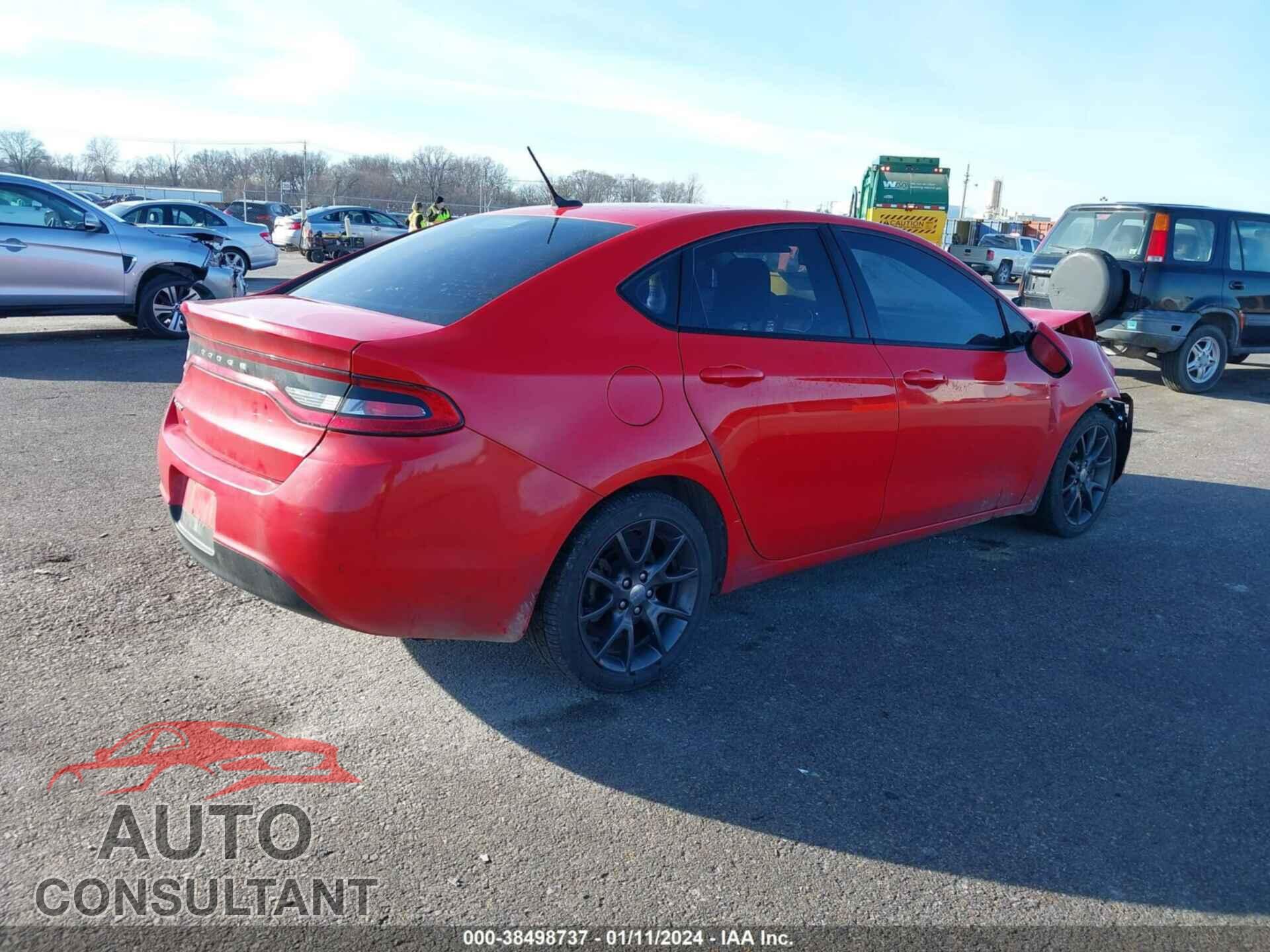 DODGE DART 2016 - 1C3CDFAA5GD681002
