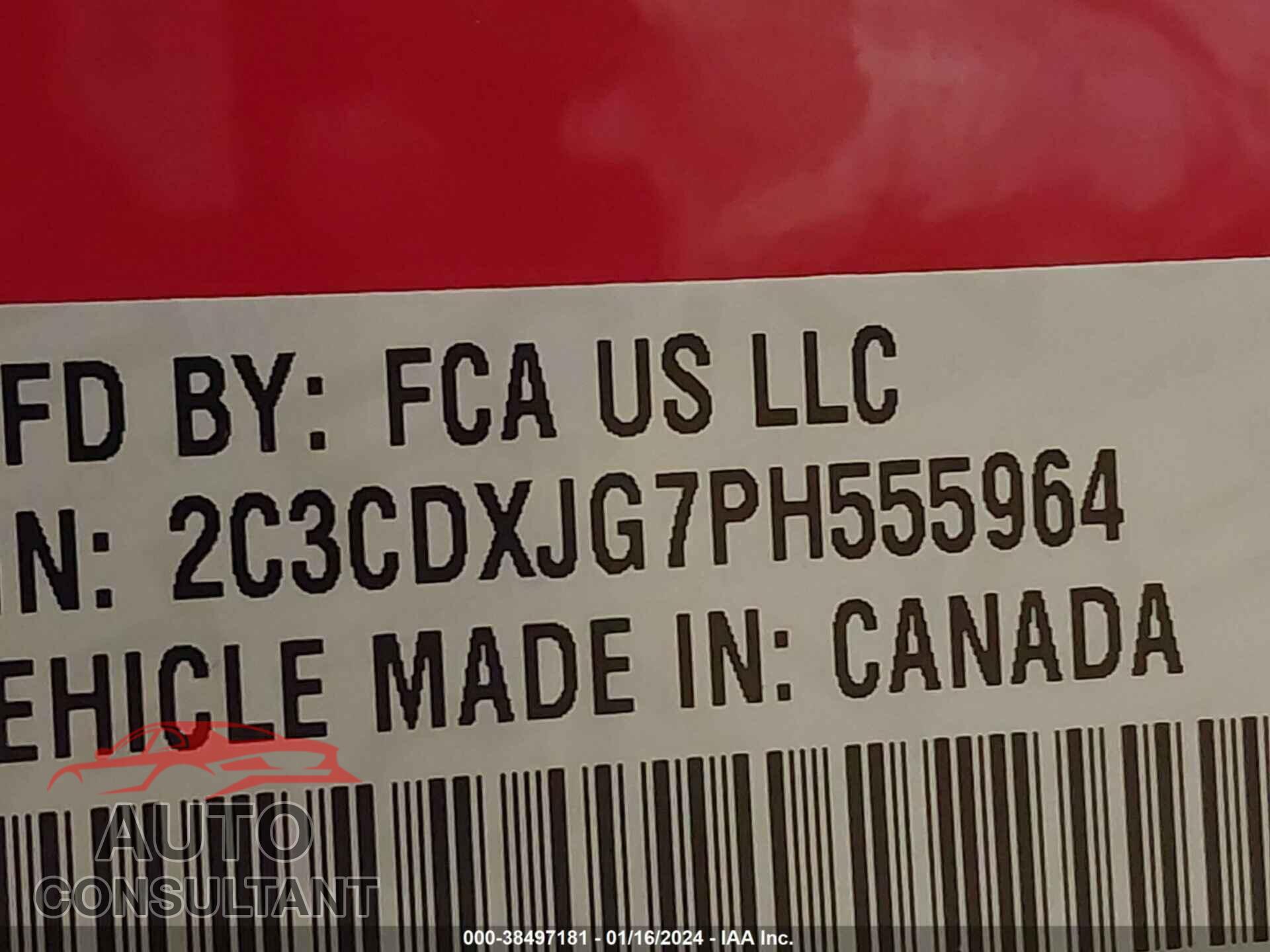 DODGE CHARGER 2023 - 2C3CDXJG7PH555964