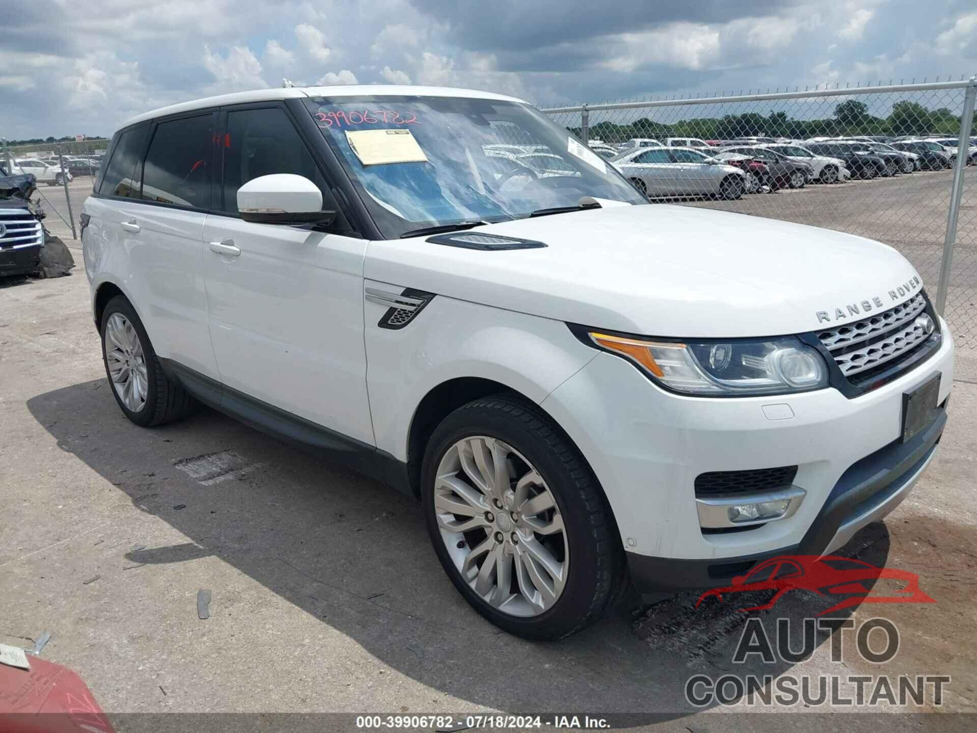 LAND ROVER RANGE ROVER SPORT 2016 - SALWR2VF4GA632294