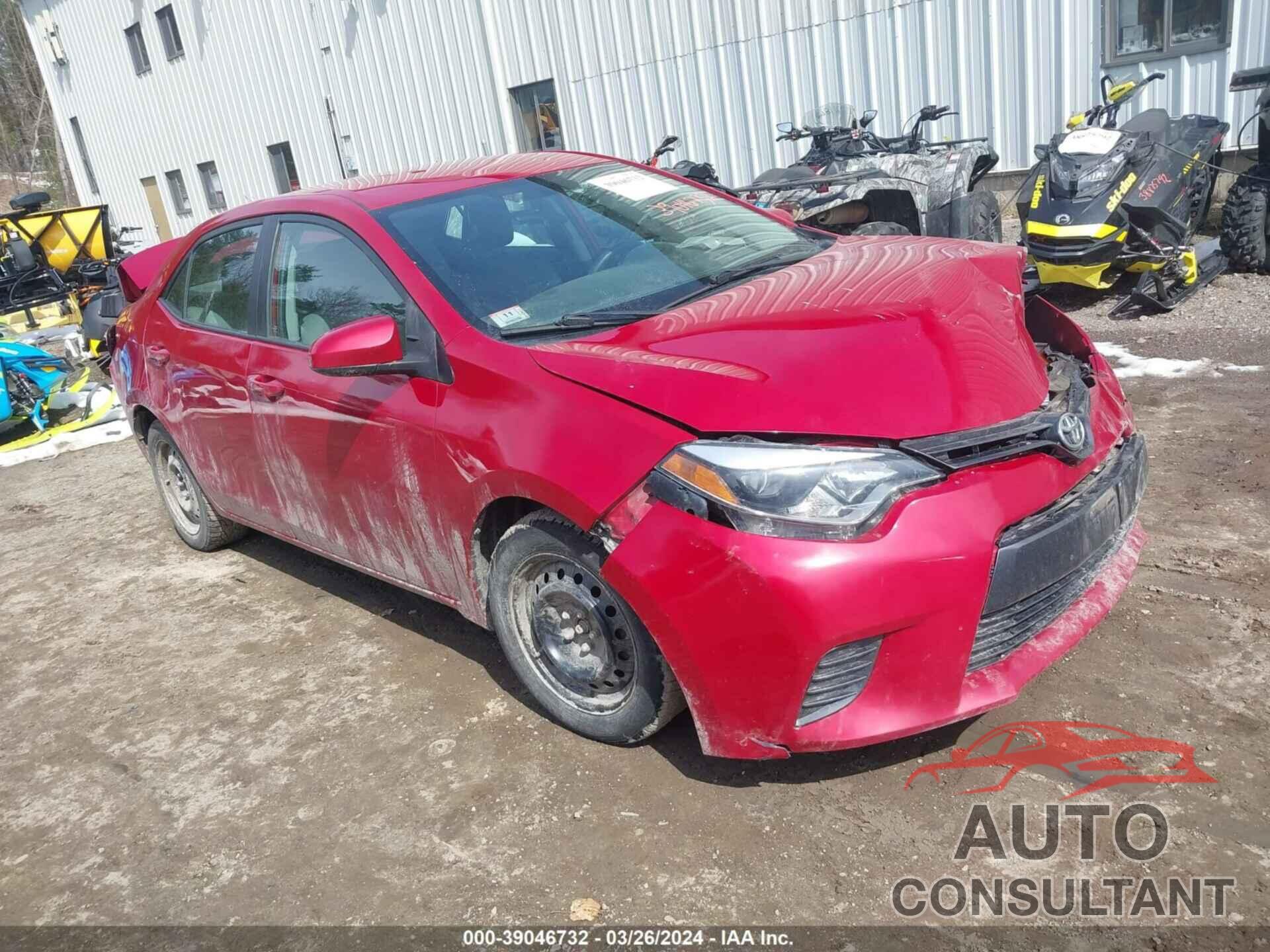 TOYOTA COROLLA 2016 - 2T1BURHE3GC702444