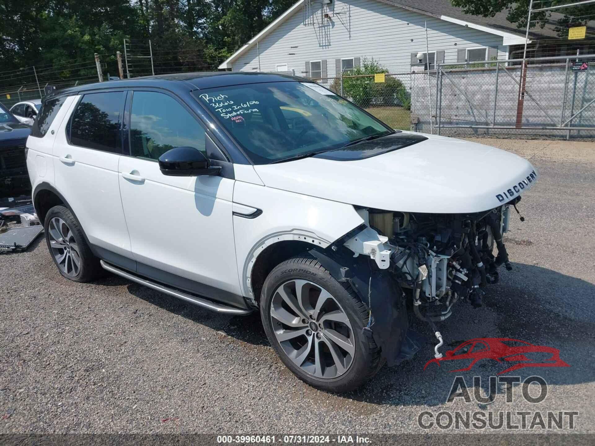 LAND ROVER DISCOVERY SPORT 2020 - SALCP2FX9LH844383