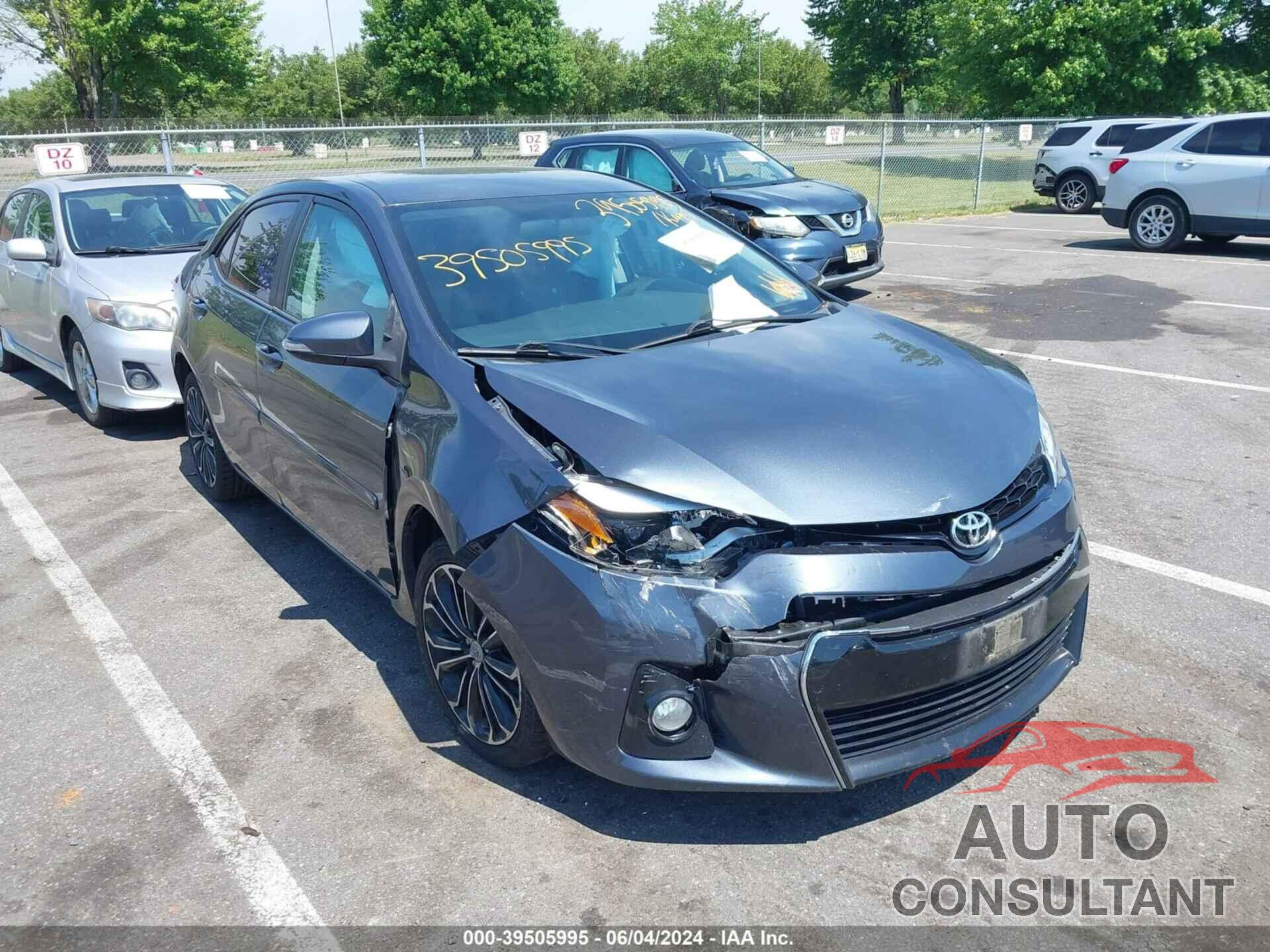 TOYOTA COROLLA 2016 - 2T1BURHE8GC496487