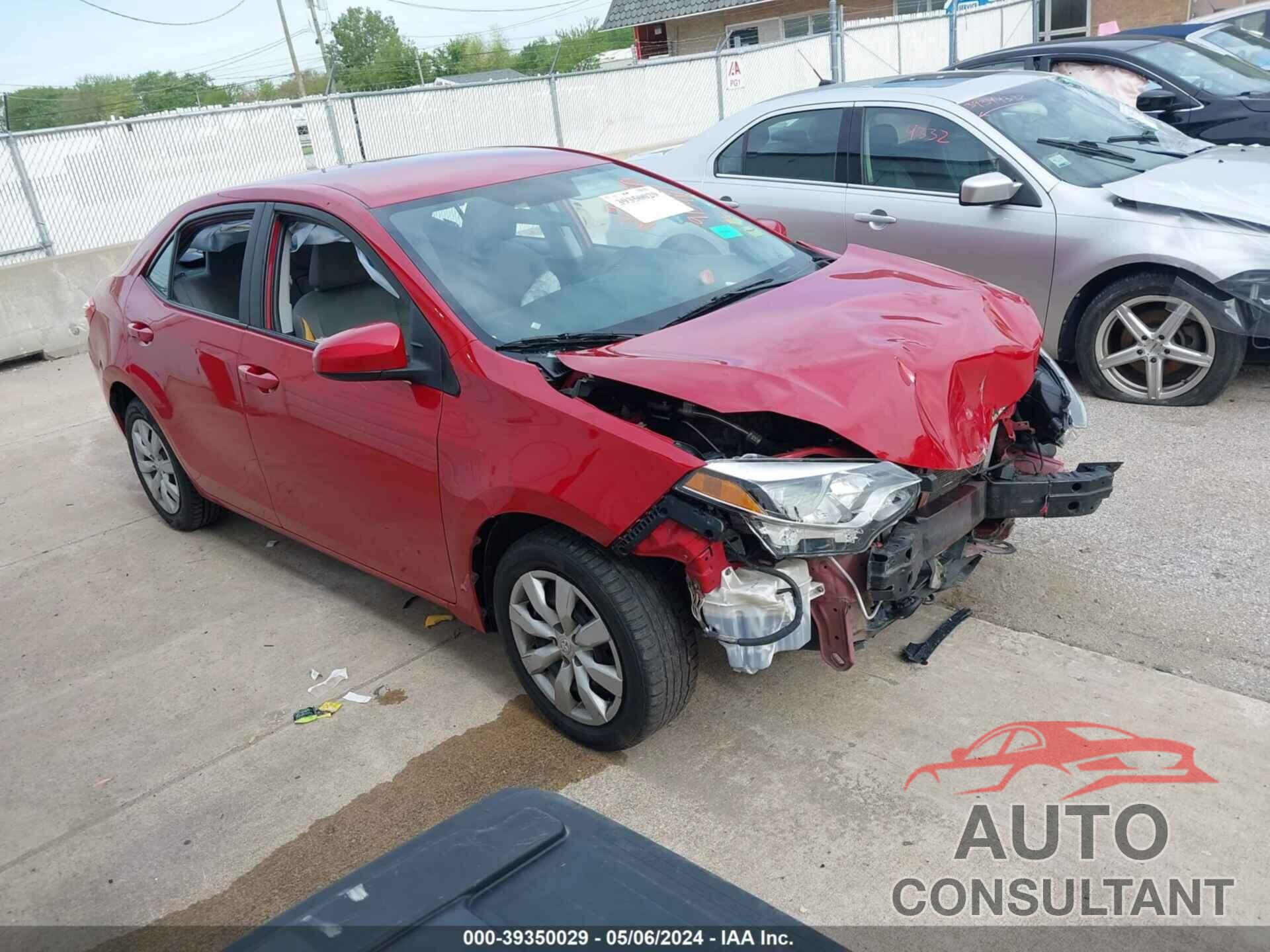 TOYOTA COROLLA 2016 - 5YFBURHE6GP507504