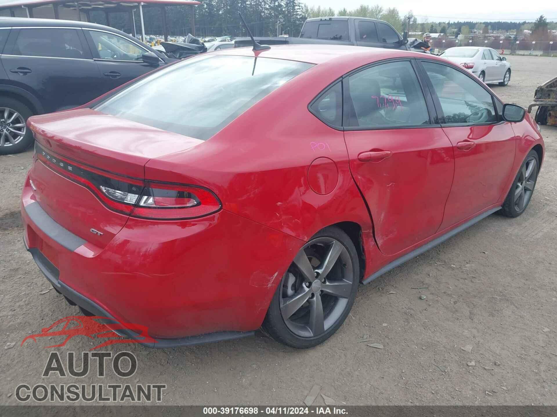 DODGE DART 2016 - 1C3CDFEBOGD549266