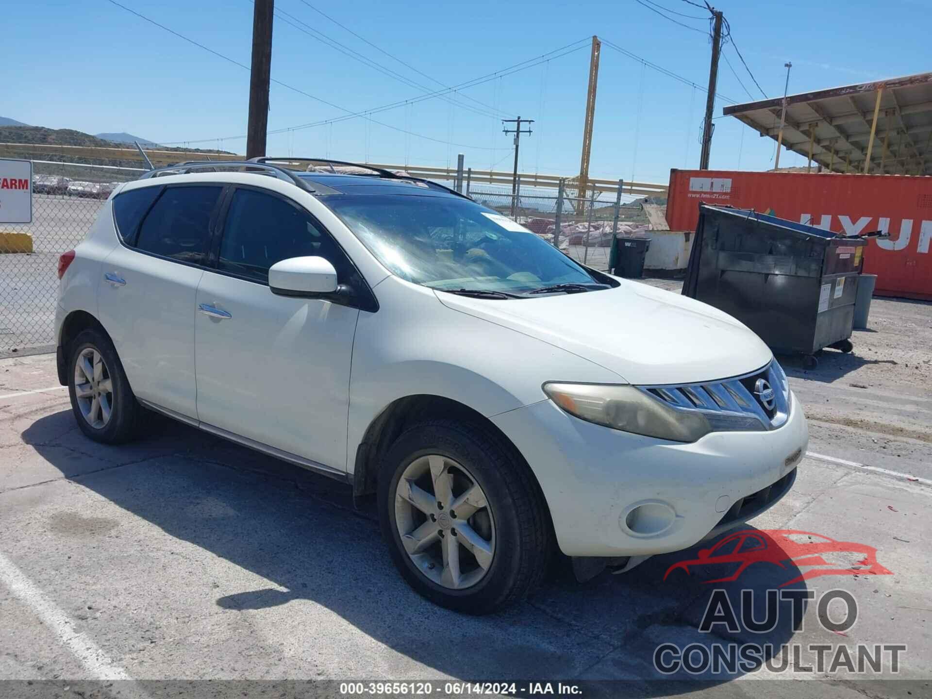 NISSAN MURANO 2009 - JN8AZ18U59W106191