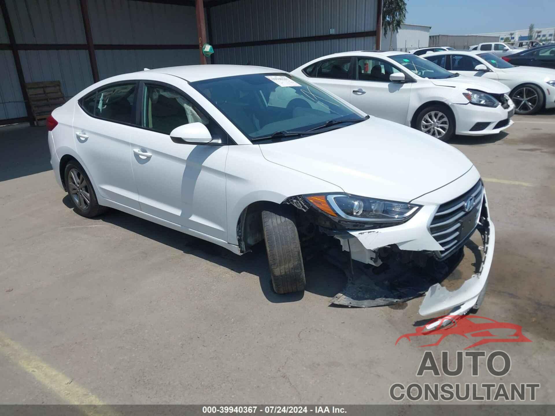 HYUNDAI ELANTRA 2018 - 5NPD84LF7JH382792