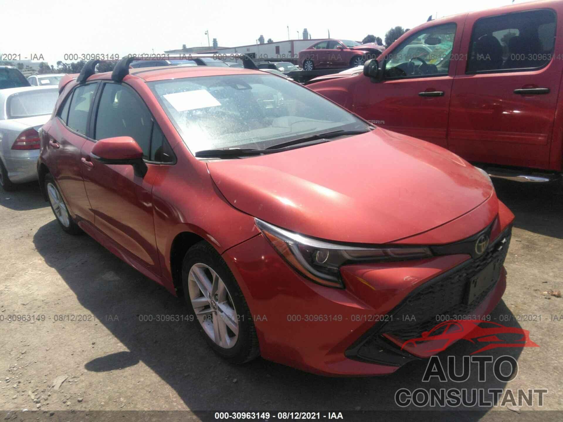 TOYOTA COROLLA HATCHBACK 2020 - JTNB4RBE0L3085897