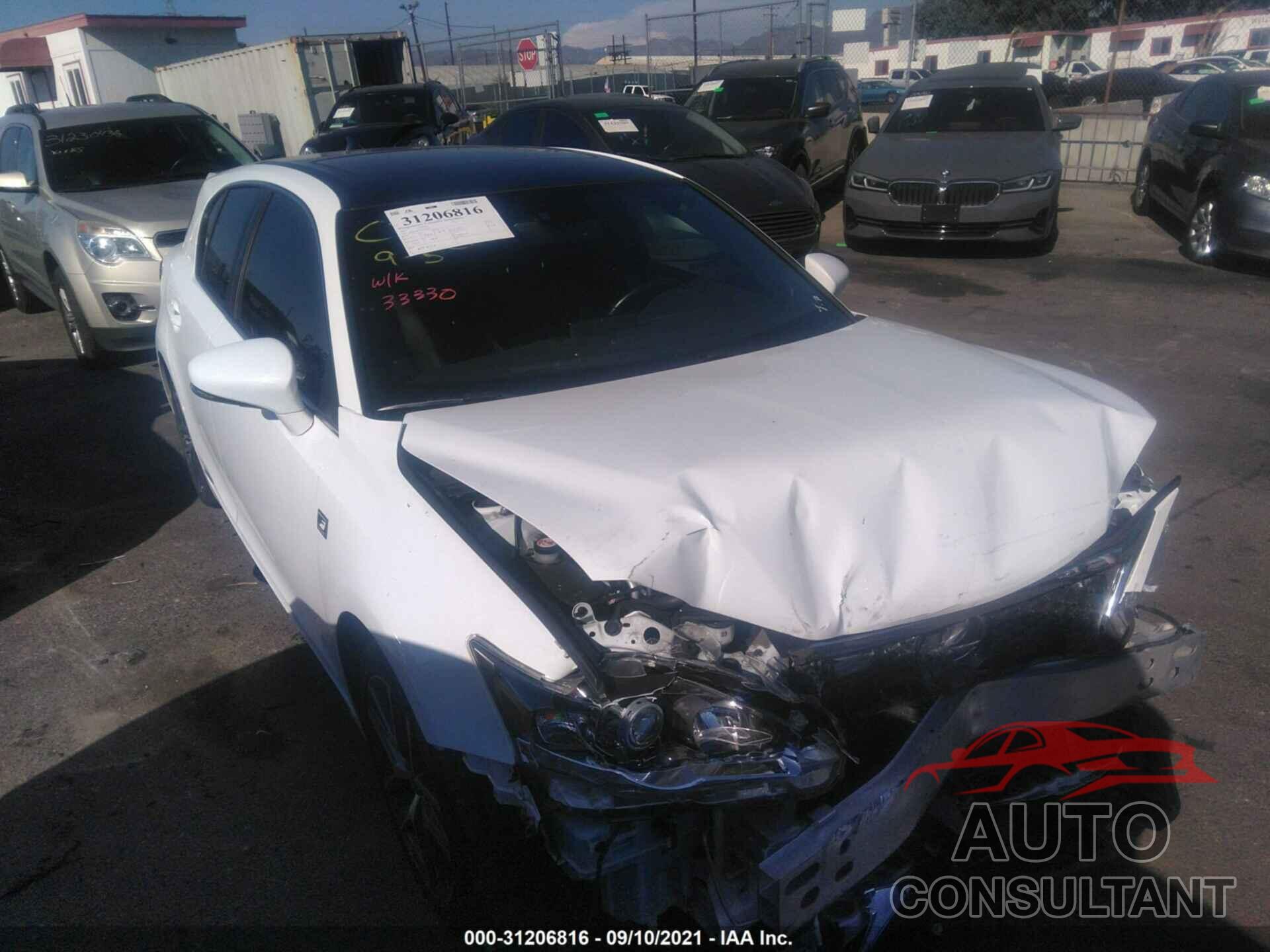 LEXUS CT 2017 - JTHKD5BH7H2300419