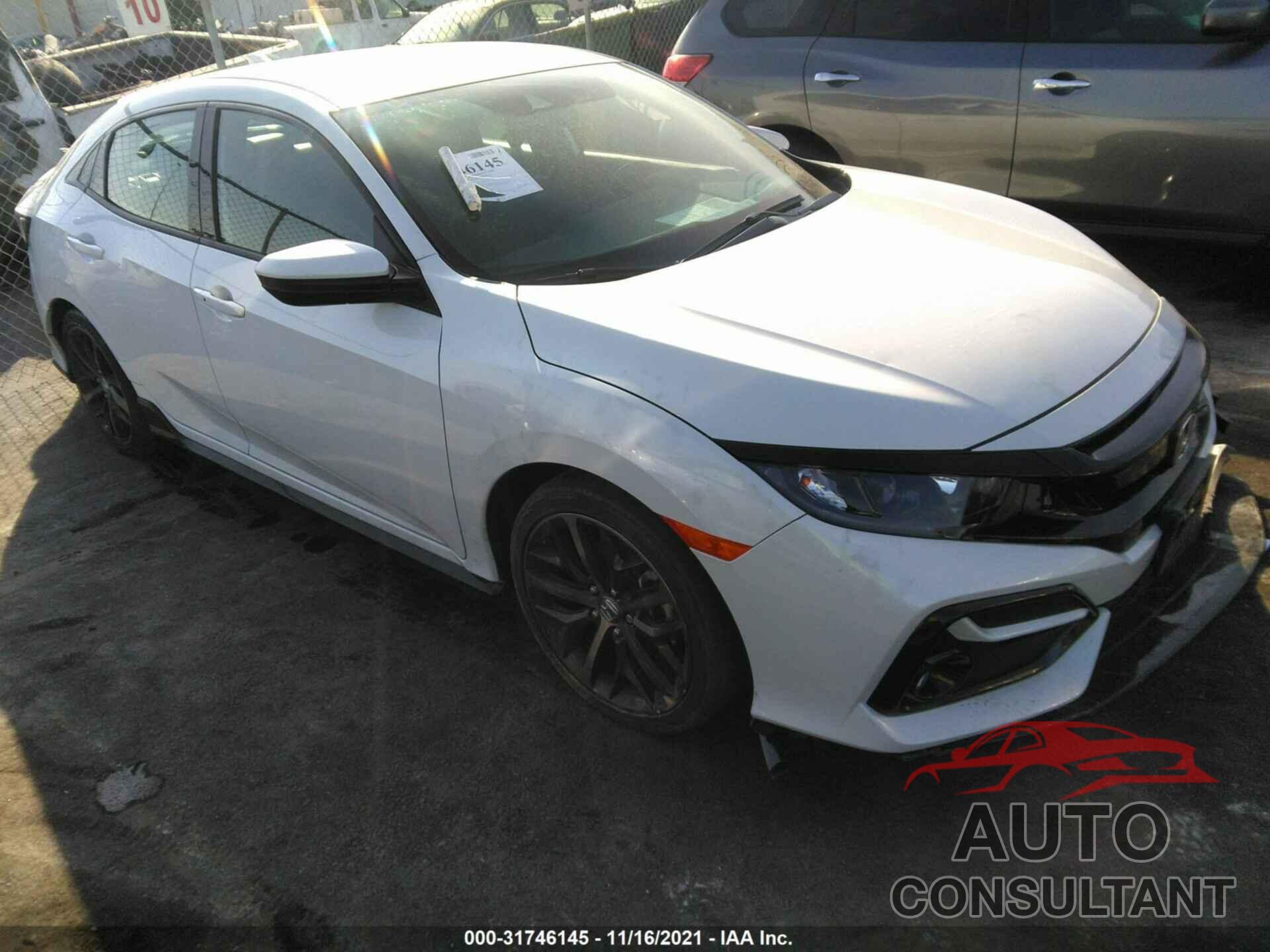HONDA CIVIC HATCHBACK 2021 - SHHFK7G44MU204098