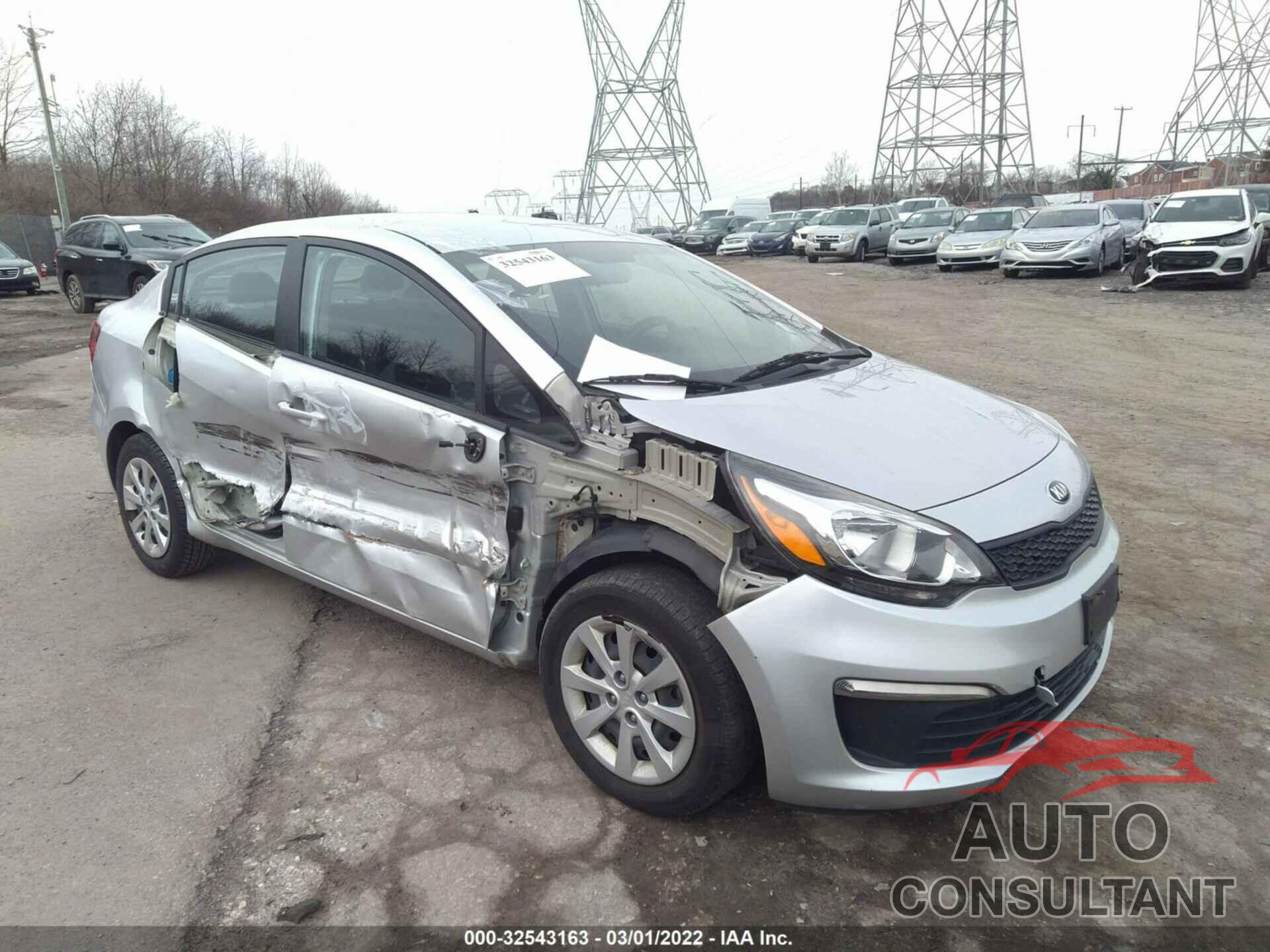 KIA RIO 2016 - KNADM4A39G6652657