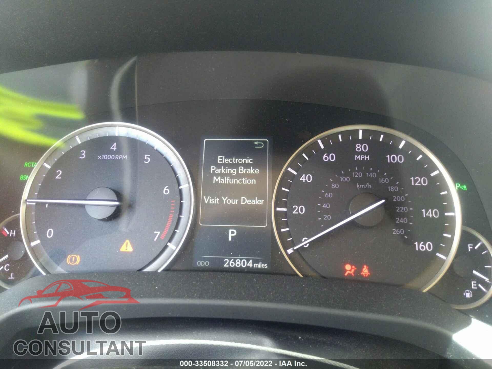 LEXUS RX 2018 - 2T2ZZMCA4JC116880