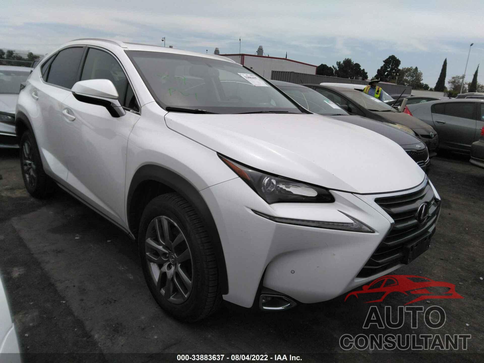 LEXUS NX 200T 2016 - JTJYARBZ0G2043992