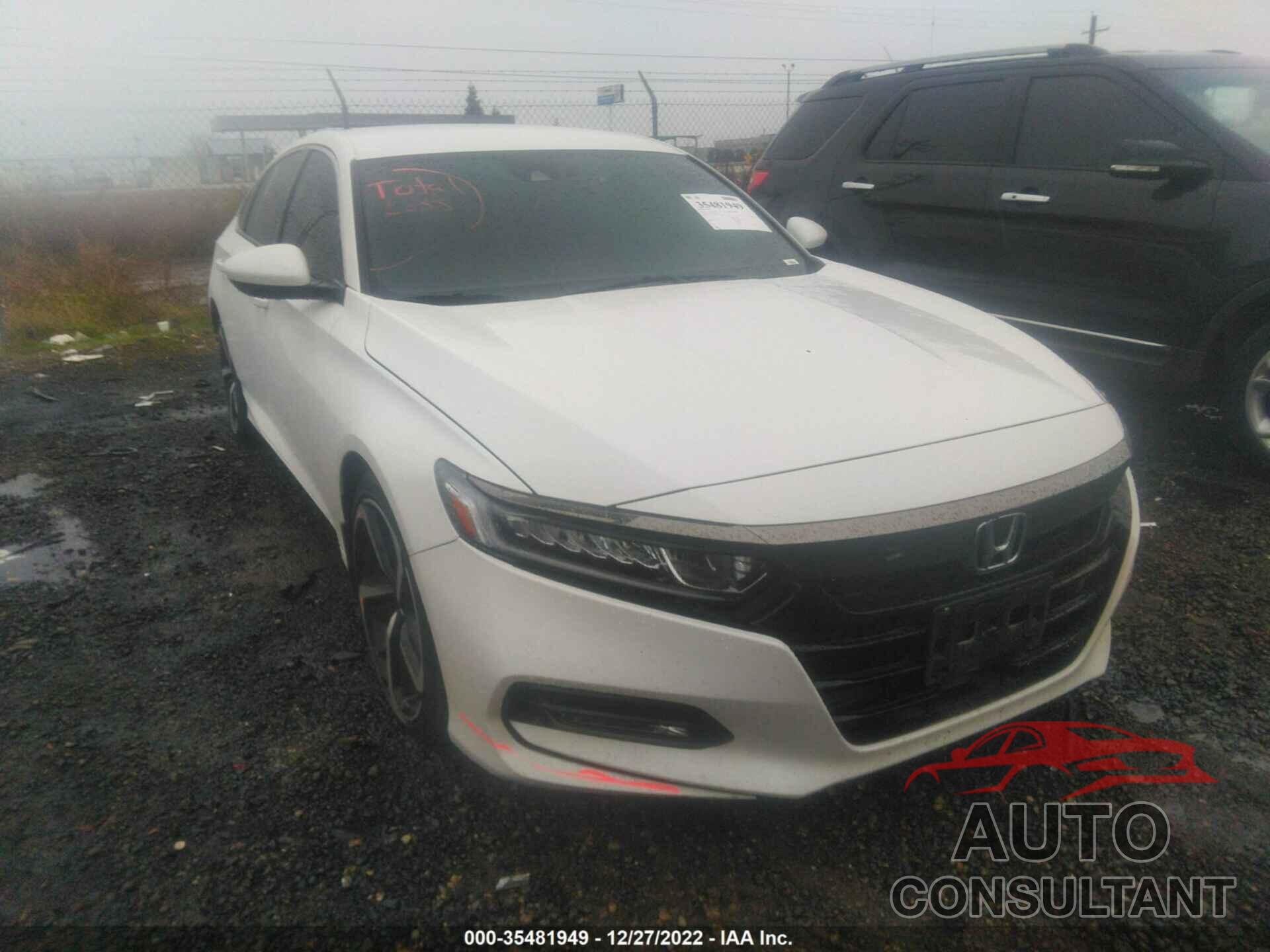 HONDA ACCORD SEDAN 2018 - 1HGCV1F38JA203334