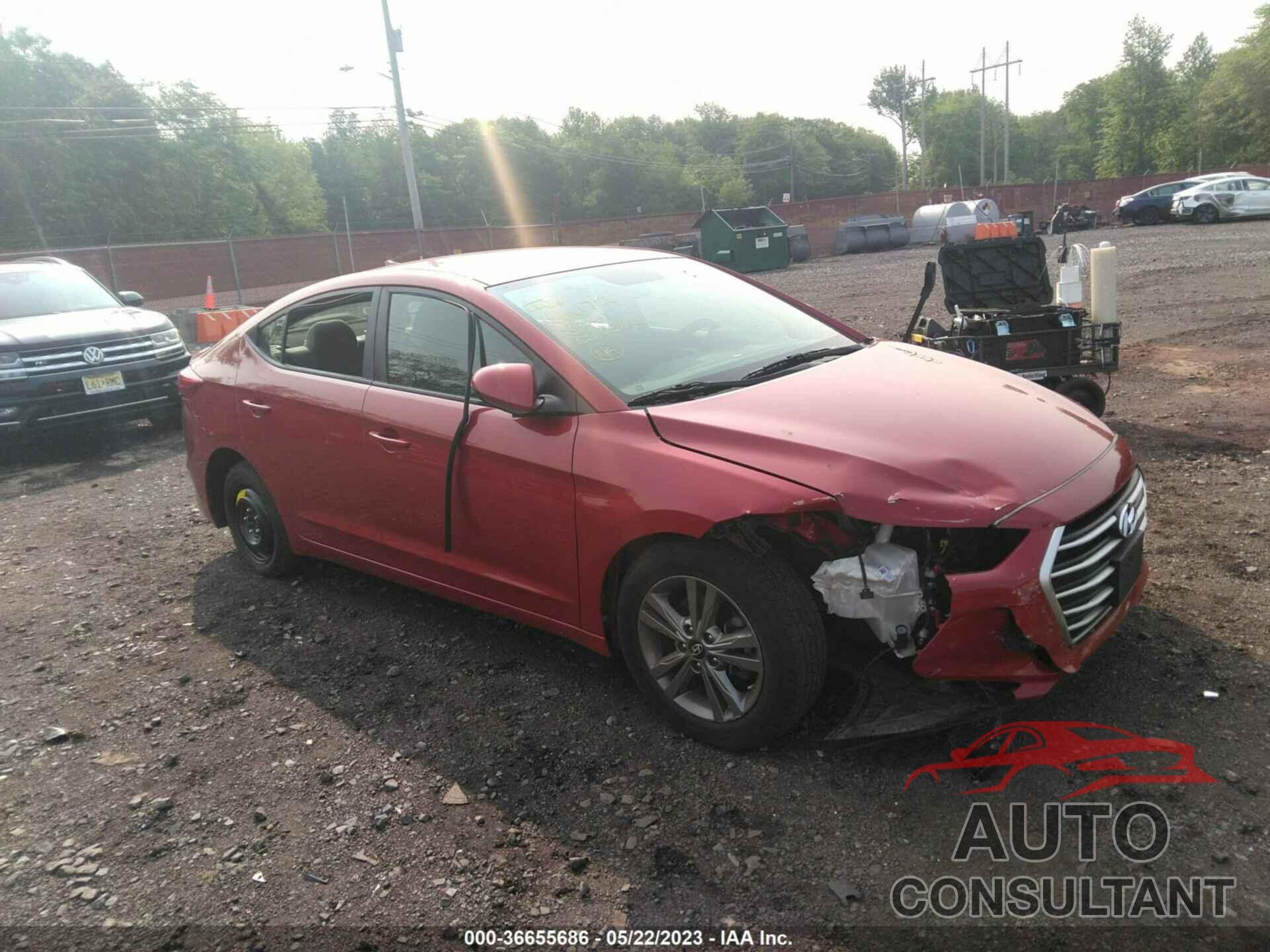HYUNDAI ELANTRA 2018 - 5NPD84LF9JH296366