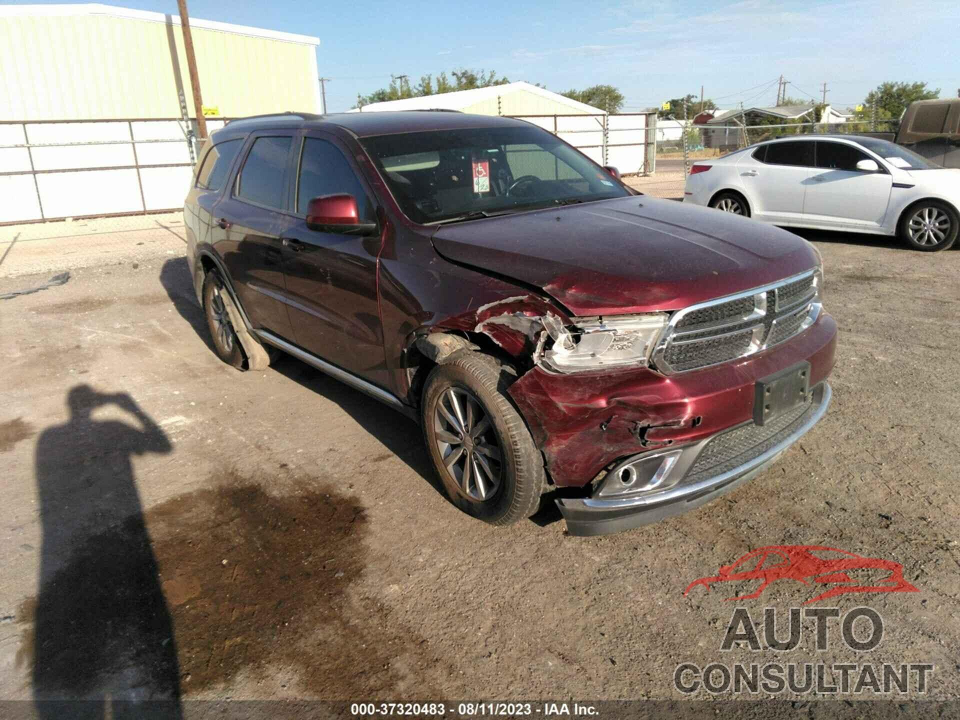 DODGE DURANGO 2017 - 1C4RDJAGXHC829374