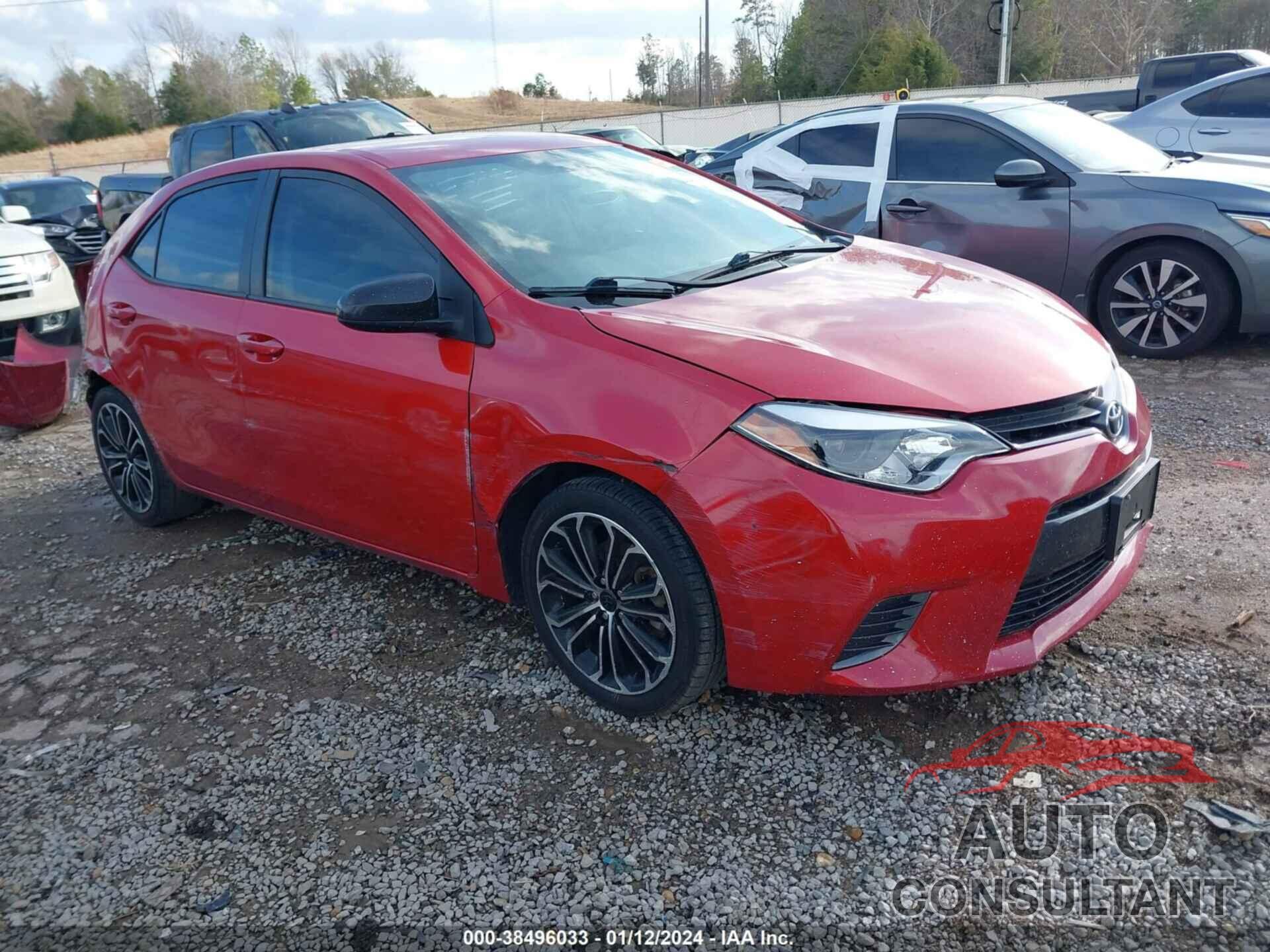 TOYOTA COROLLA 2016 - 5YFBURHE7GP402972