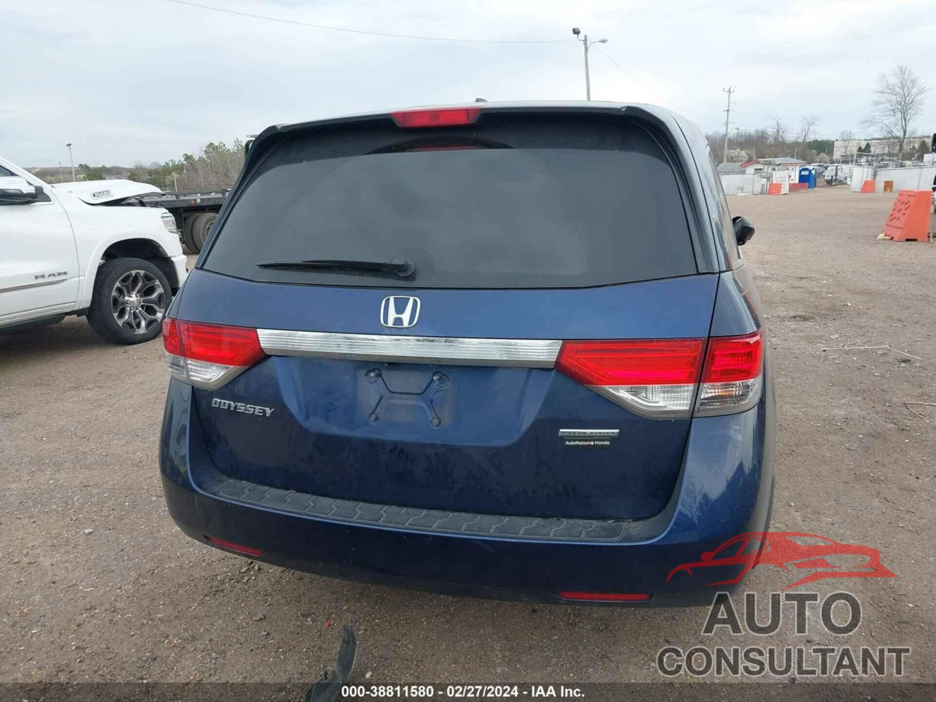 HONDA ODYSSEY 2016 - 5FNRL5H38GB009762