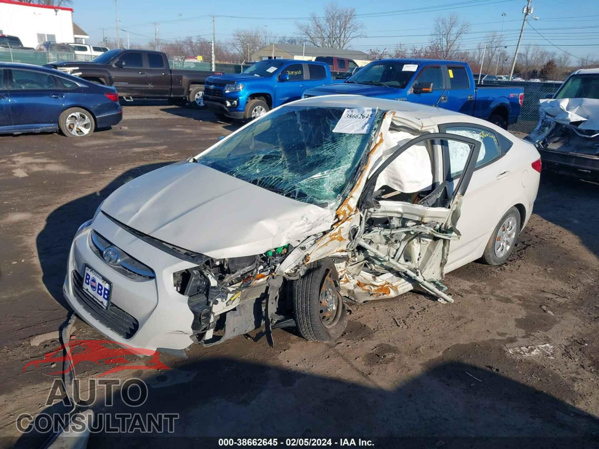 HYUNDAI ACCENT 2016 - KMHCT4AE9GU144876