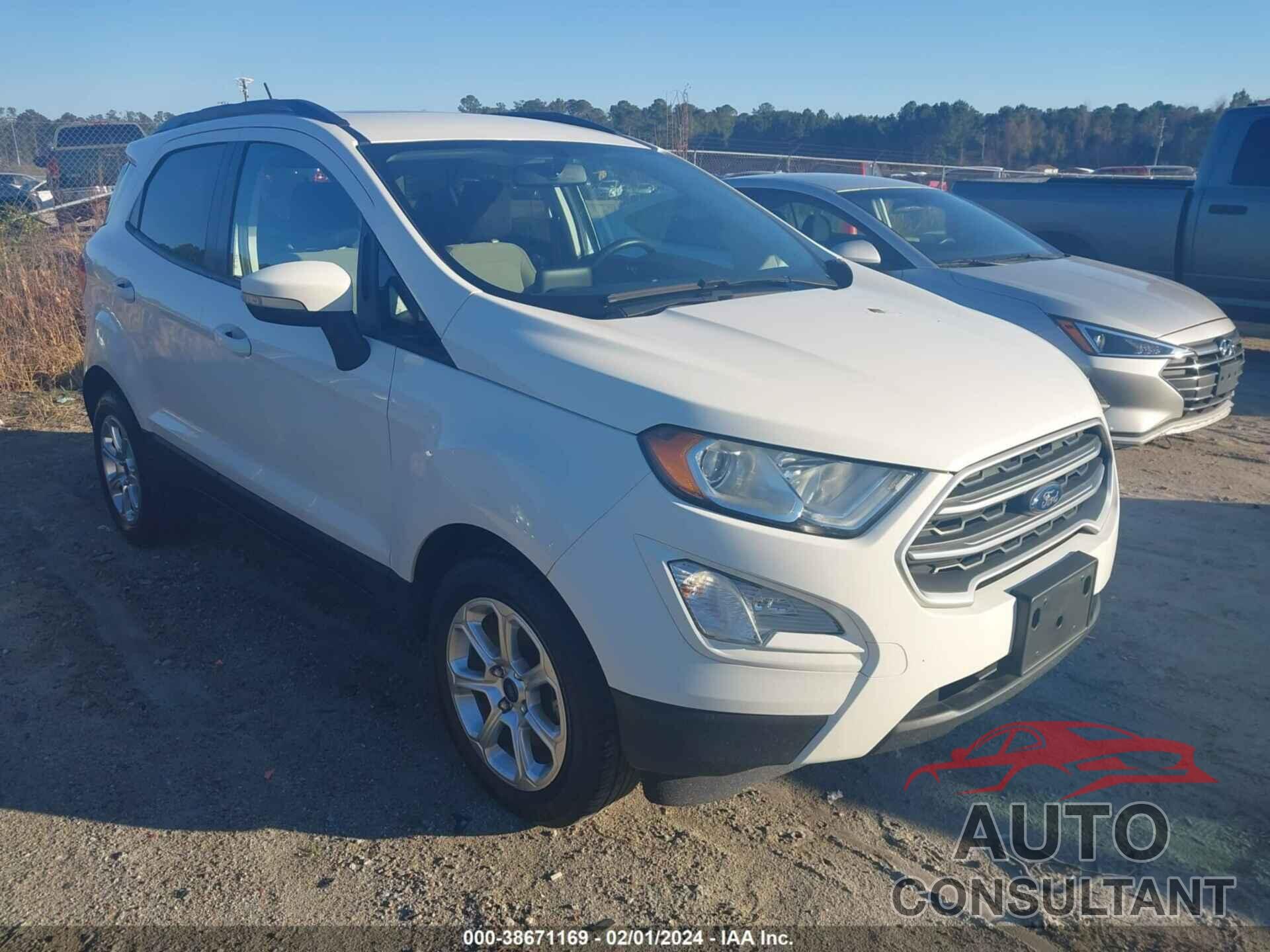 FORD ECOSPORT 2018 - MAJ3P1TE8JC203097