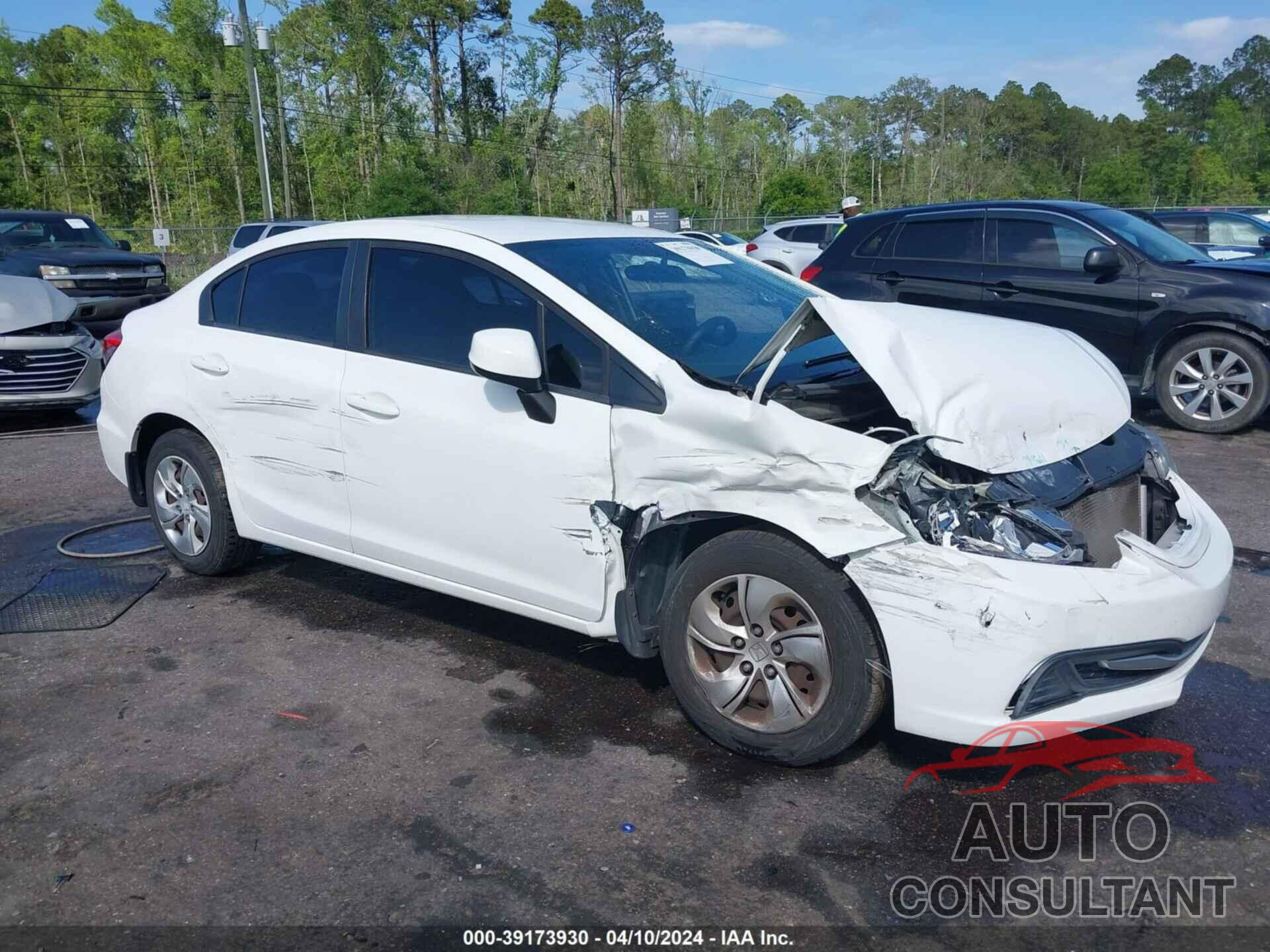 HONDA CIVIC 2013 - 2HGFB2F57DH548566