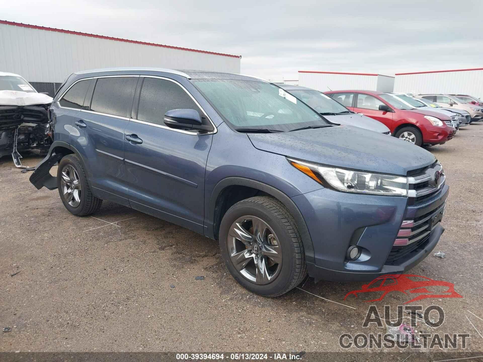 TOYOTA HIGHLANDER 2018 - 5TDYZRFH6JS286252