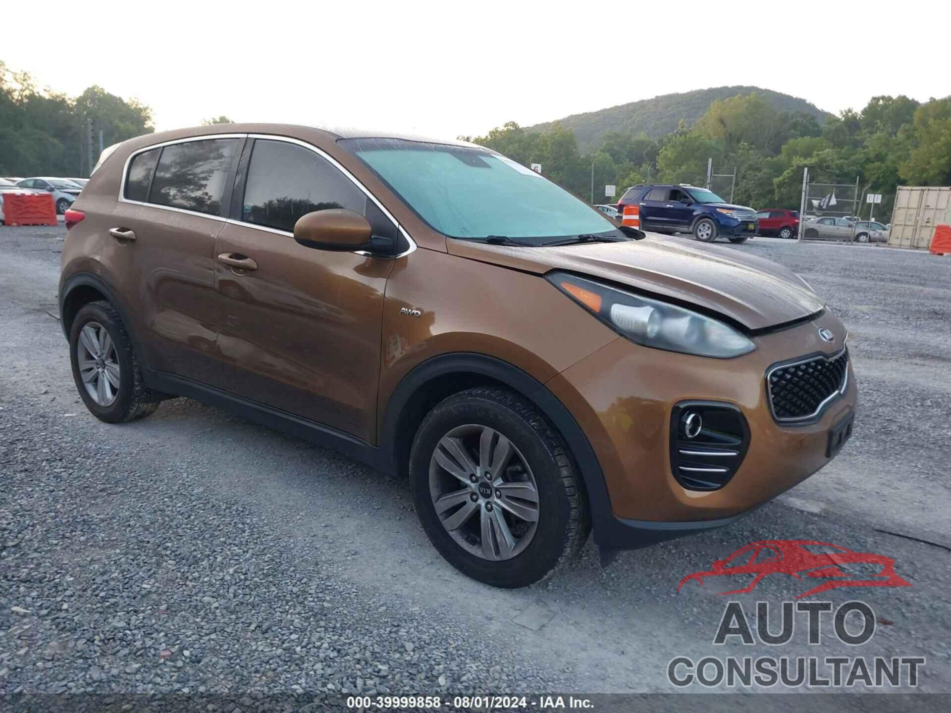 KIA SPORTAGE 2017 - KNDPMCAC1H7033458