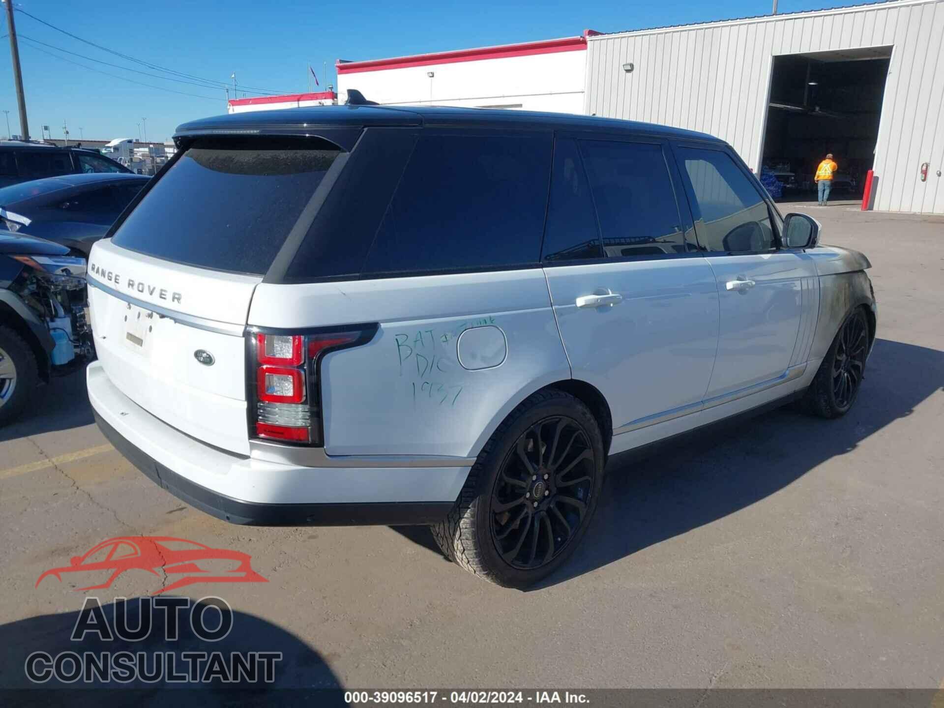 LAND ROVER RANGE ROVER 2016 - SALGS2PFXGA320048