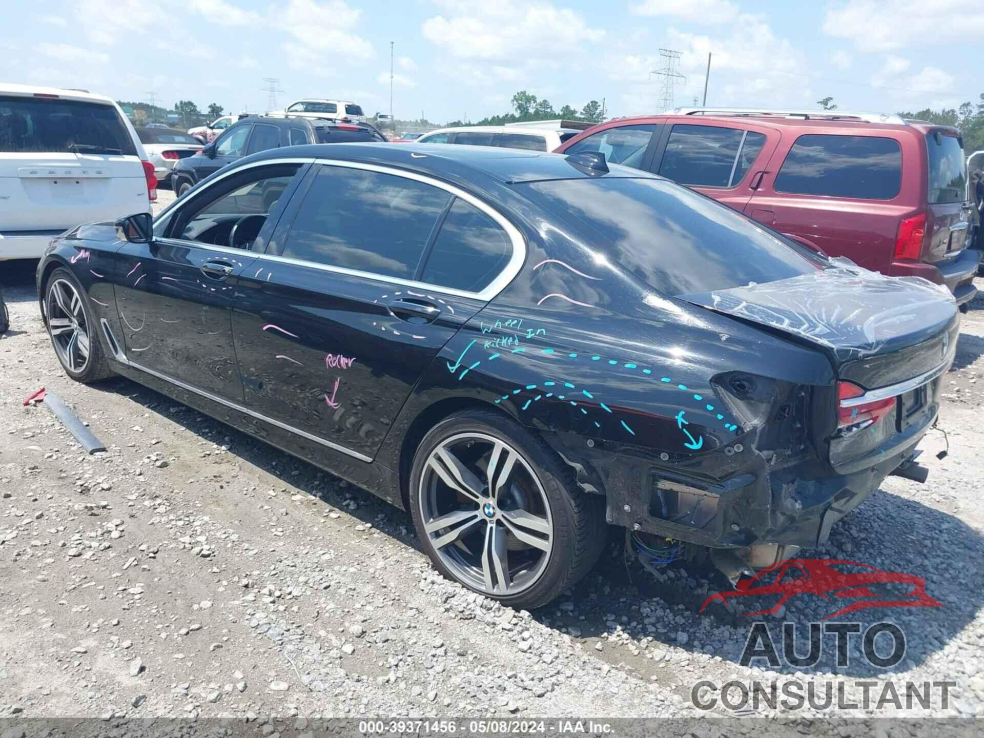 BMW 740I 2017 - WBA7E2C54HG739648