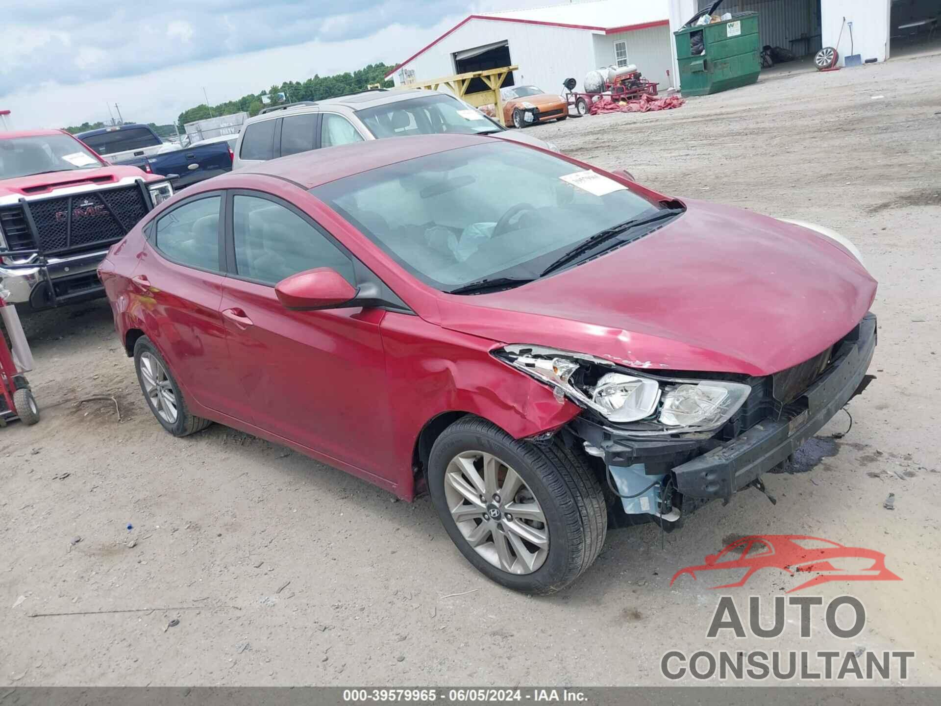 HYUNDAI ELANTRA 2016 - 5NPDH4AEXGH743595