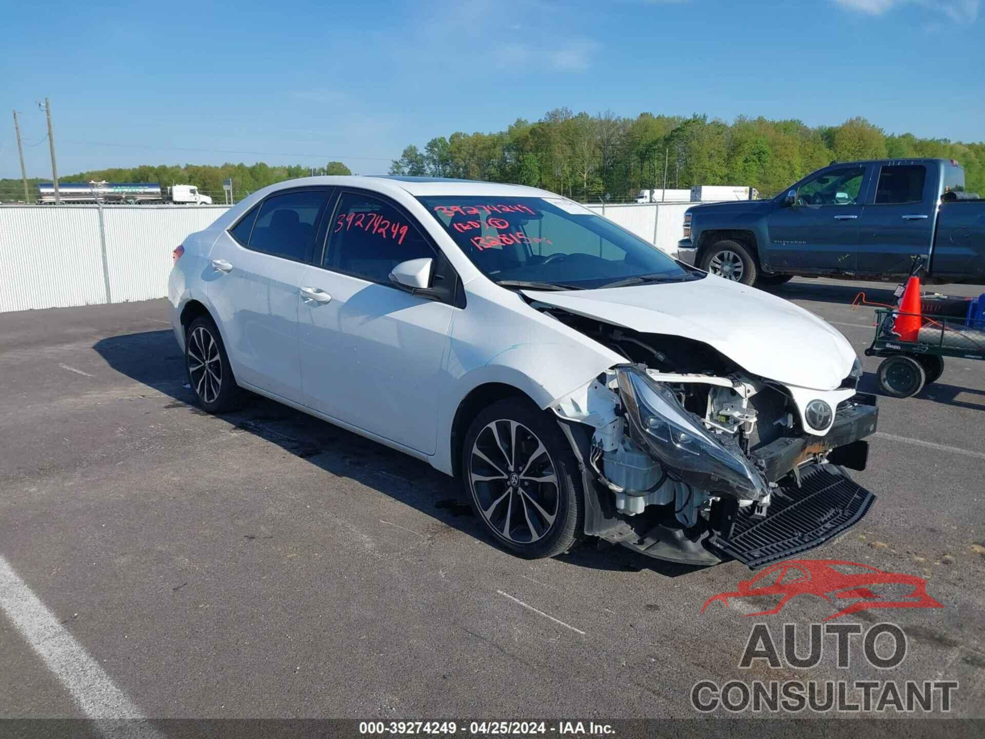 TOYOTA COROLLA 2017 - 2T1BURHE5HC912304